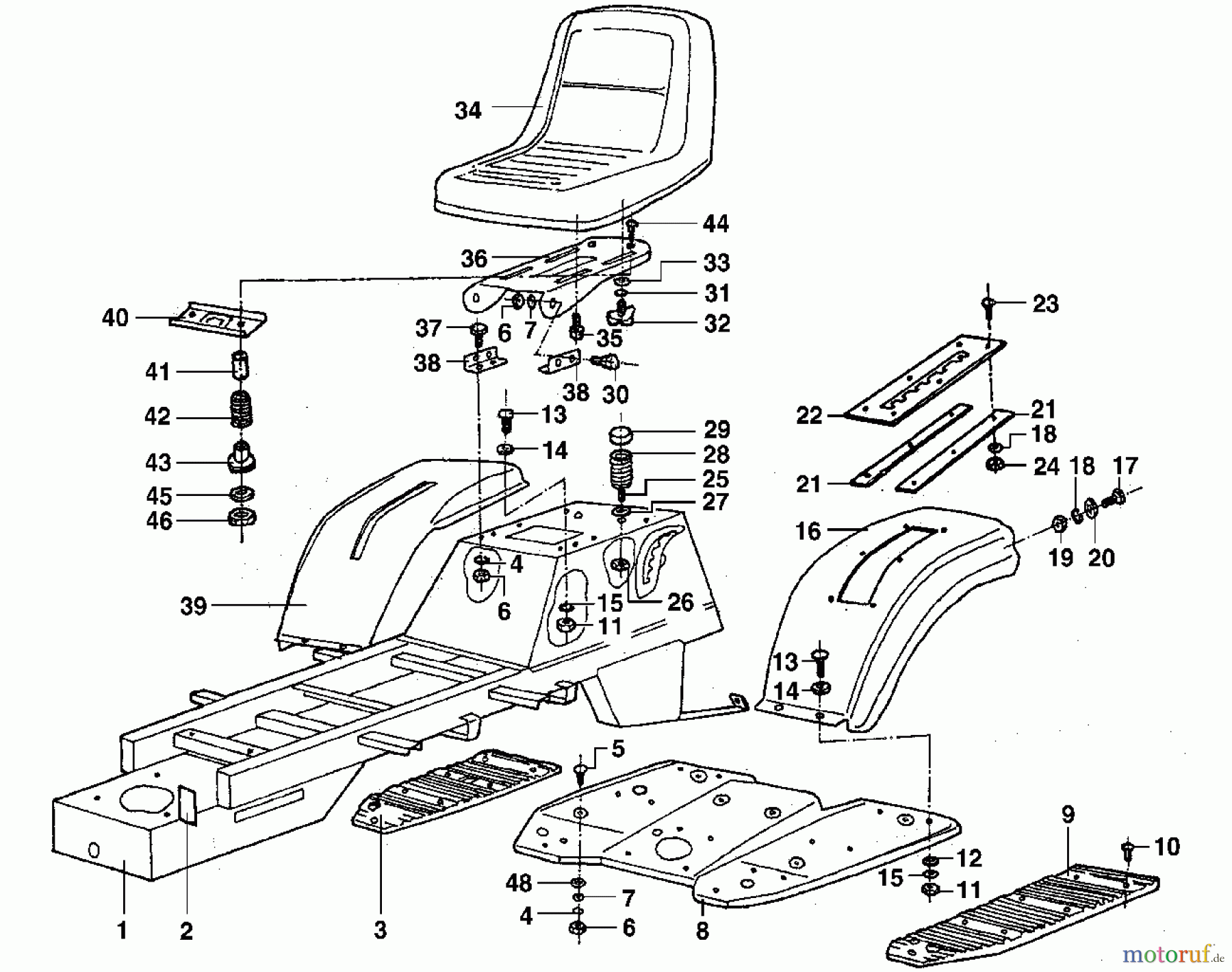  Viking Aufsitzmäher Aufsitzmäher MT 680 N - Aufbauten