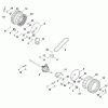 Viking Benzinrasenmäher MB 4.0 RTP Ersatzteile C - Vorderachse, Getriebe