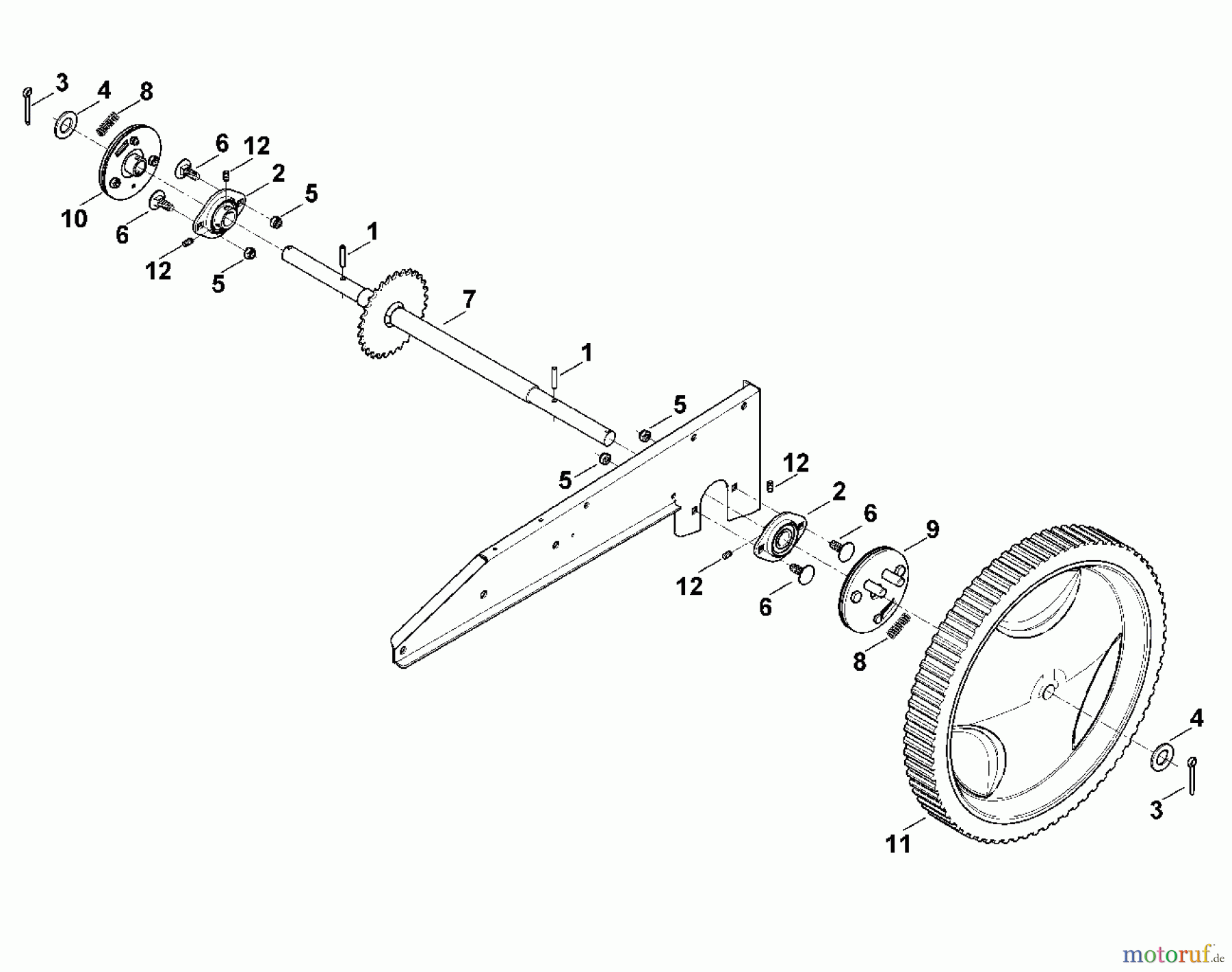 Viking Rasenmäher Benzinrasenmäher MB 6 RH F - Räder hinten