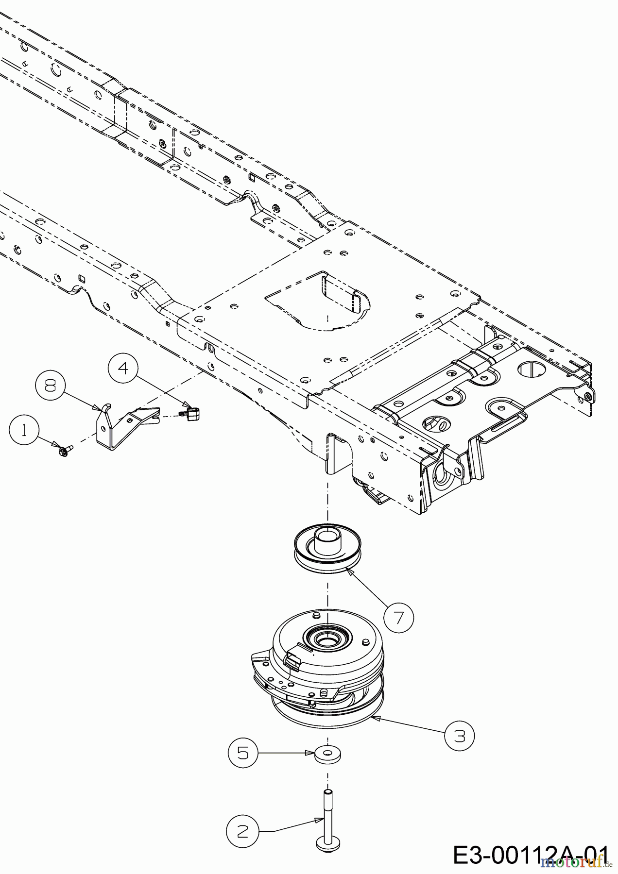Tigara Rasentraktoren TG 222/117 HBI 13BAA1KT649 (2019) Elektromagnetkupplung, Motorkeilriemenscheibe