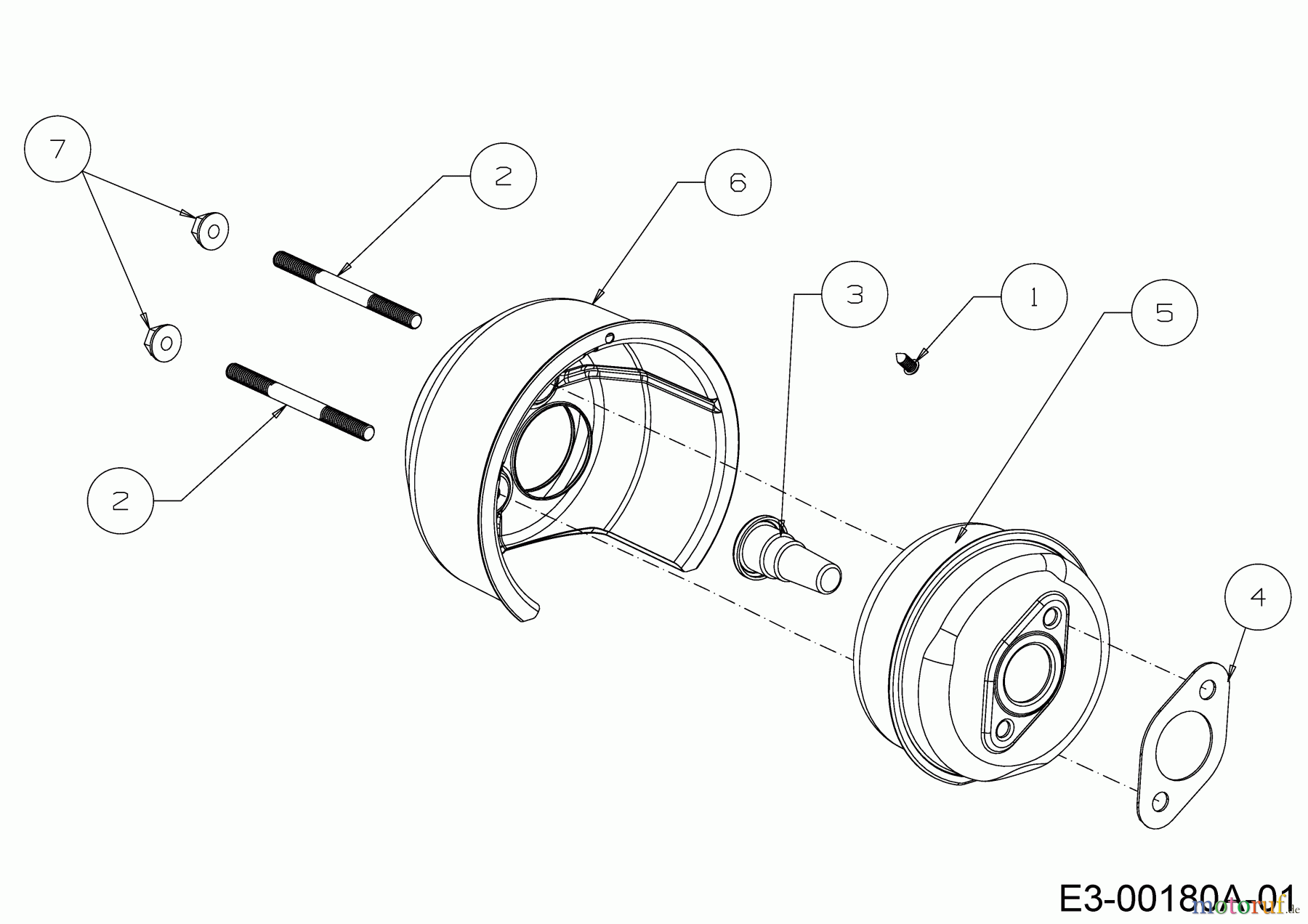 MTD-Motoren Vertikal 1T65NUB 752Z1T65NUB (2018) Auspuff