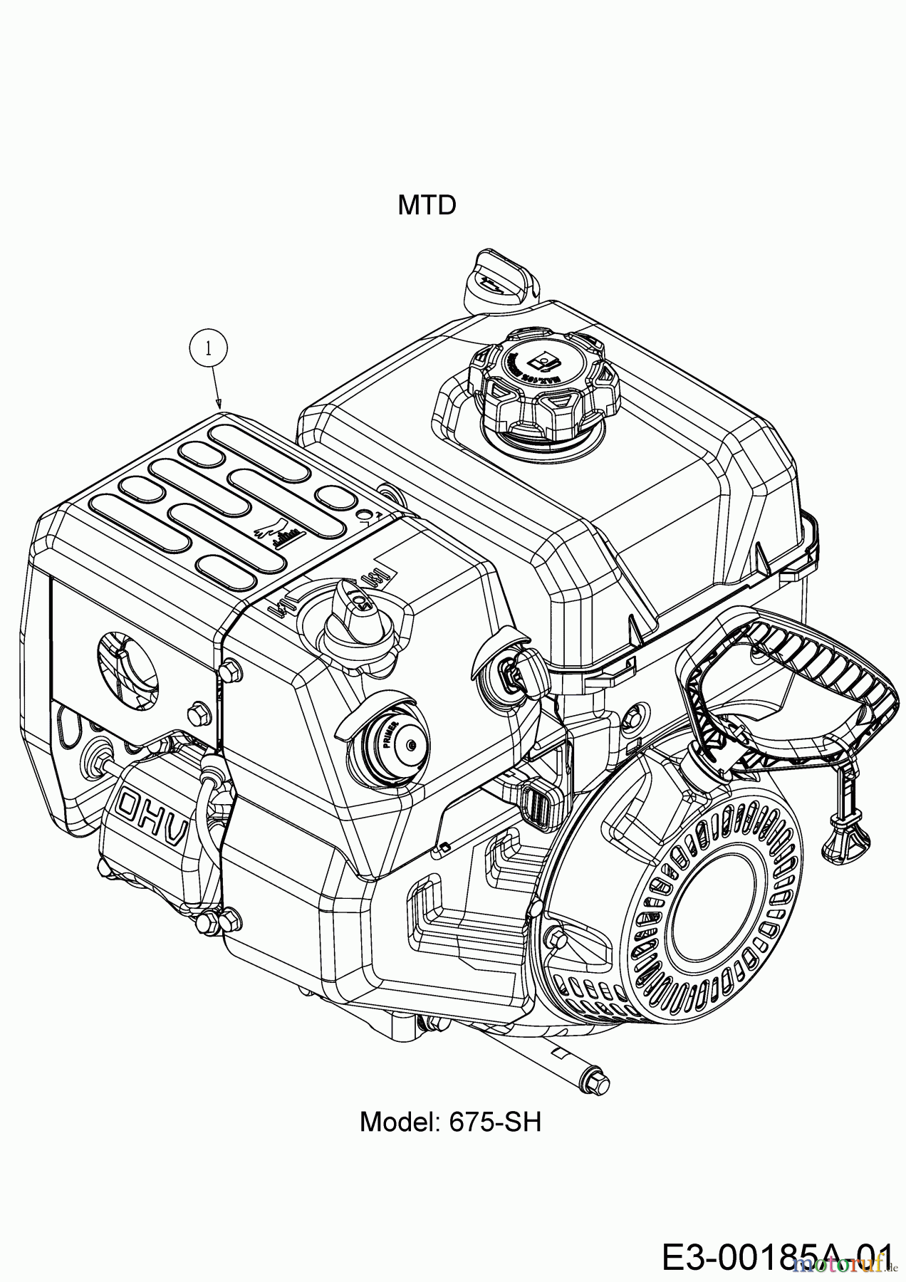 MTD Schneefräsen Optima ME 66 31AY5FT3678 (2020) Motor MTD