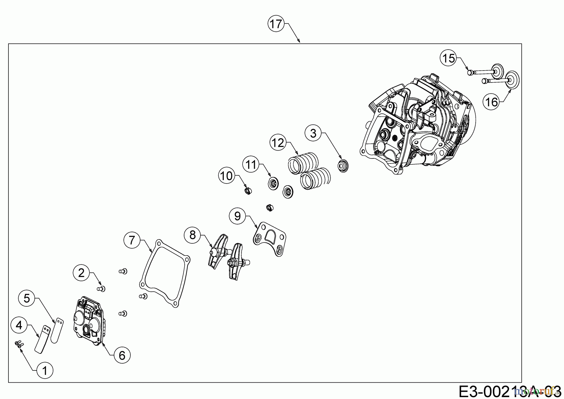  MTD-Motoren Horizontal 675-SH 752Z675-SH  (2020) Zylinderkopf