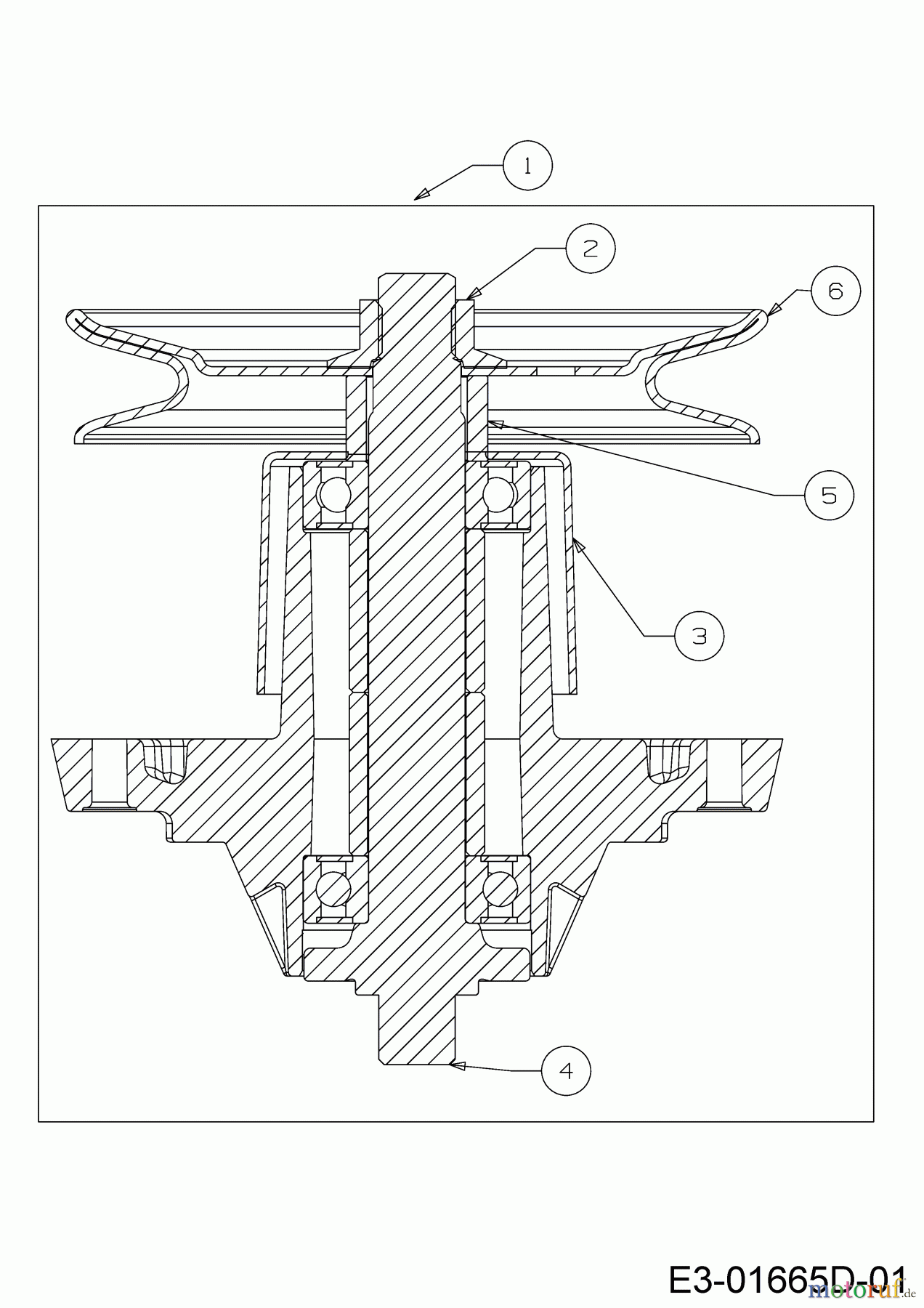 Dormak Rasentraktoren TXT 36 DK 13A776SE699 (2020) Messerspindel 618-0324D / 918-0324D