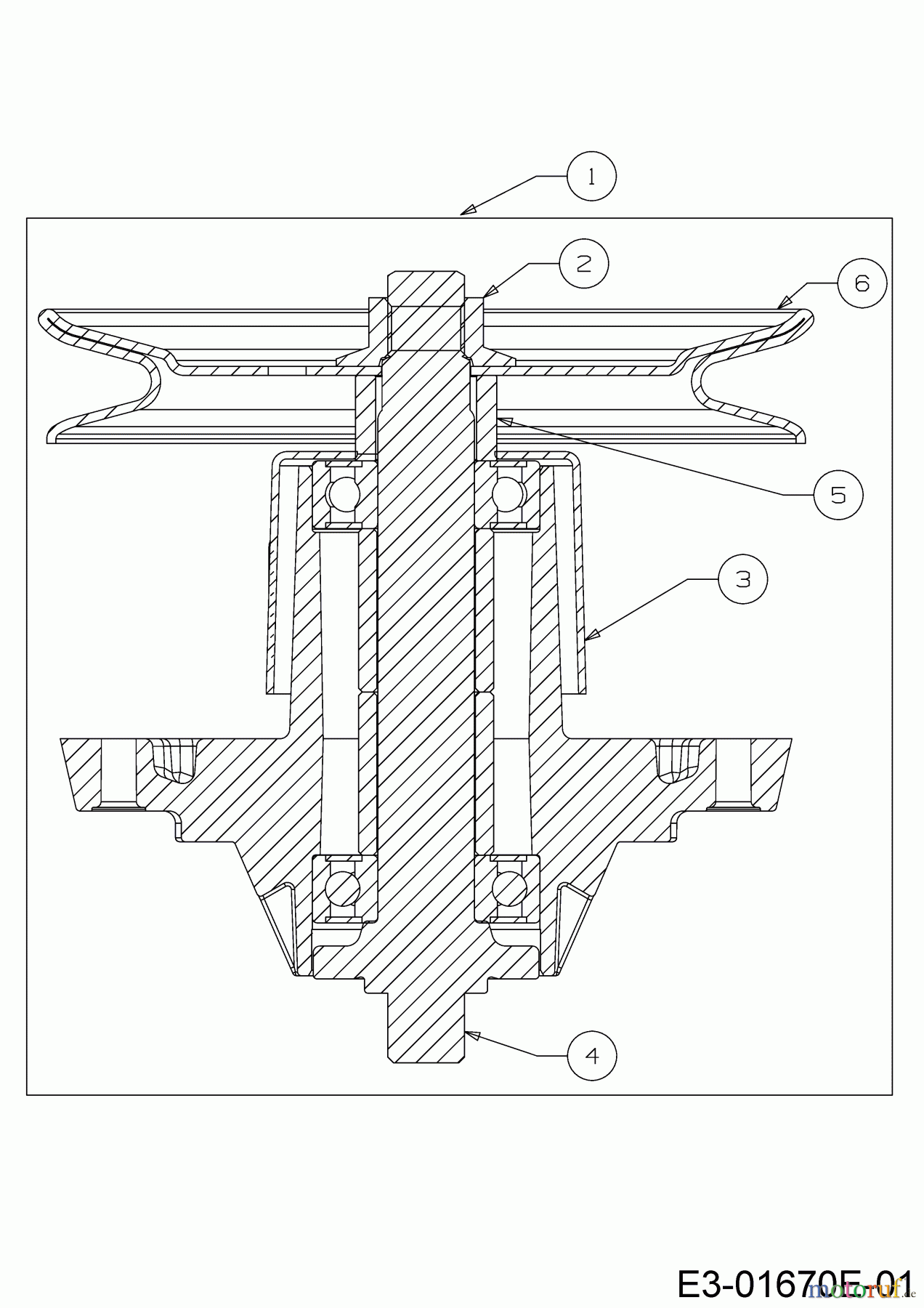 MTD Rasentraktoren LE 180/92 H 13JT71KE676 (2020) Messerspindel 618-04657A/918-04657A