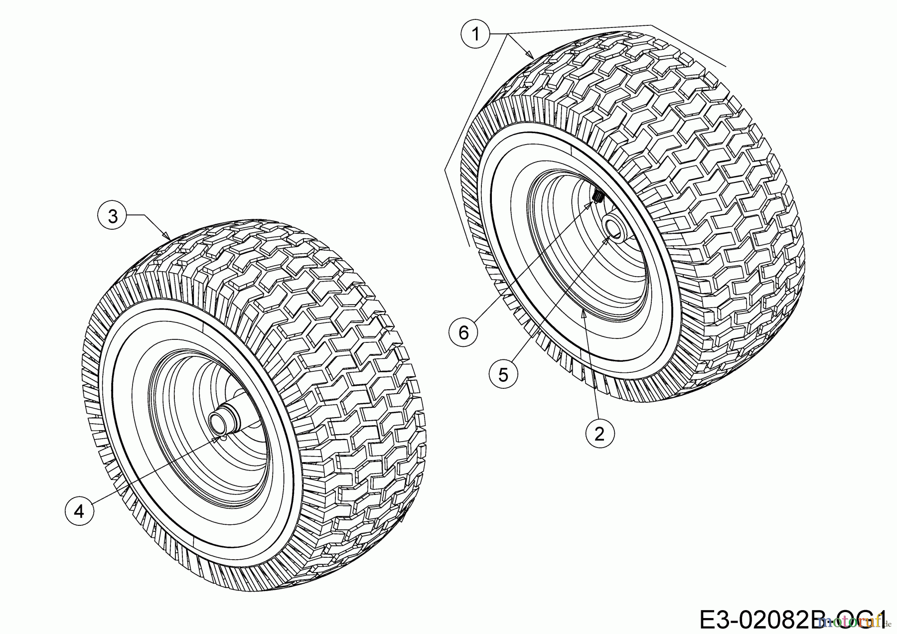Dormak Rasentraktoren TXT 36 DK 13A776SE699 (2020) Räder vorne 13x5
