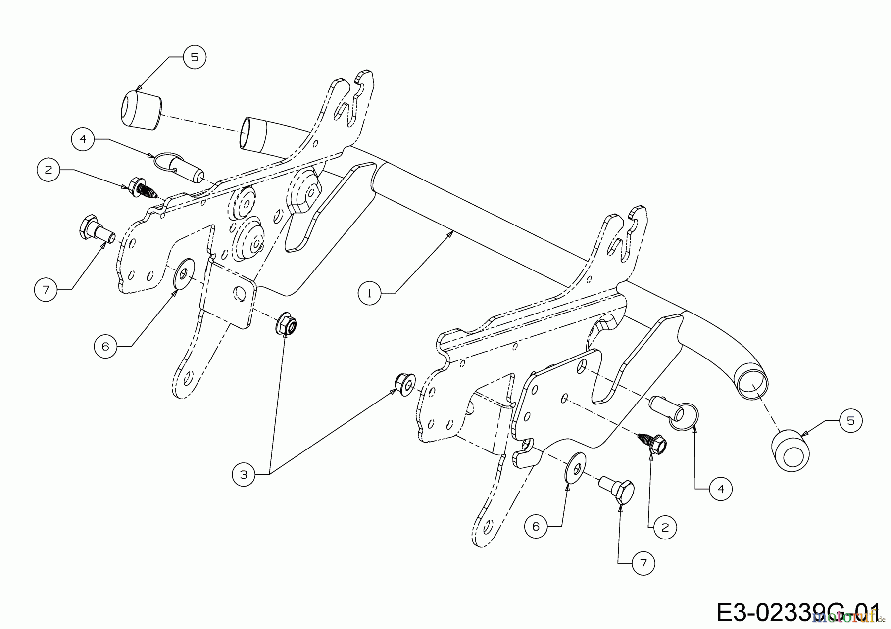  Verts Loisirs Rasentraktoren VL 96 H 13AB79KF617  (2019) Stoßstange