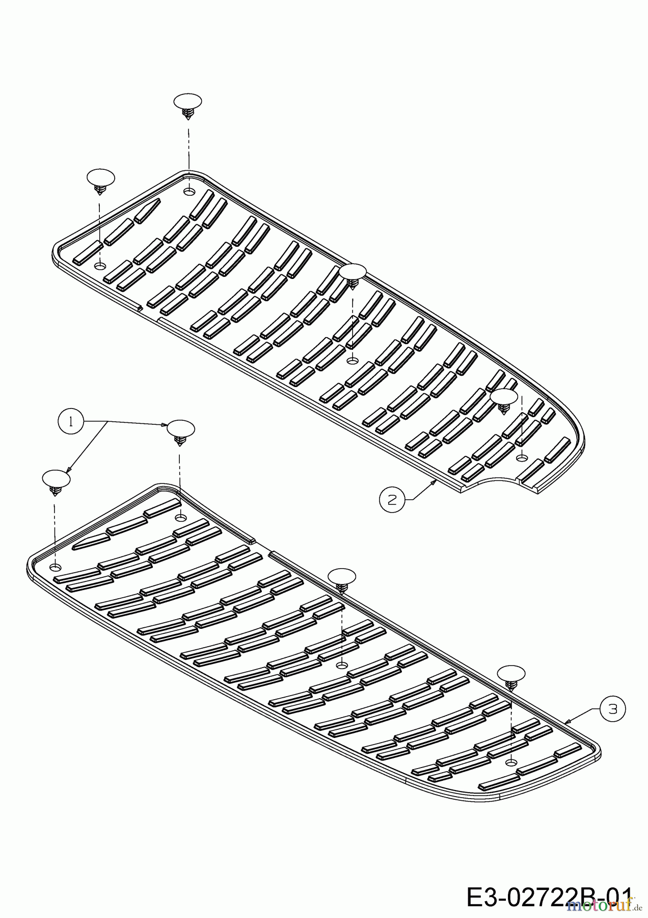 Black Edition Rasentraktoren 200-107 TWIN H 13AJ79MG615 (2020) Trittbrettbelag