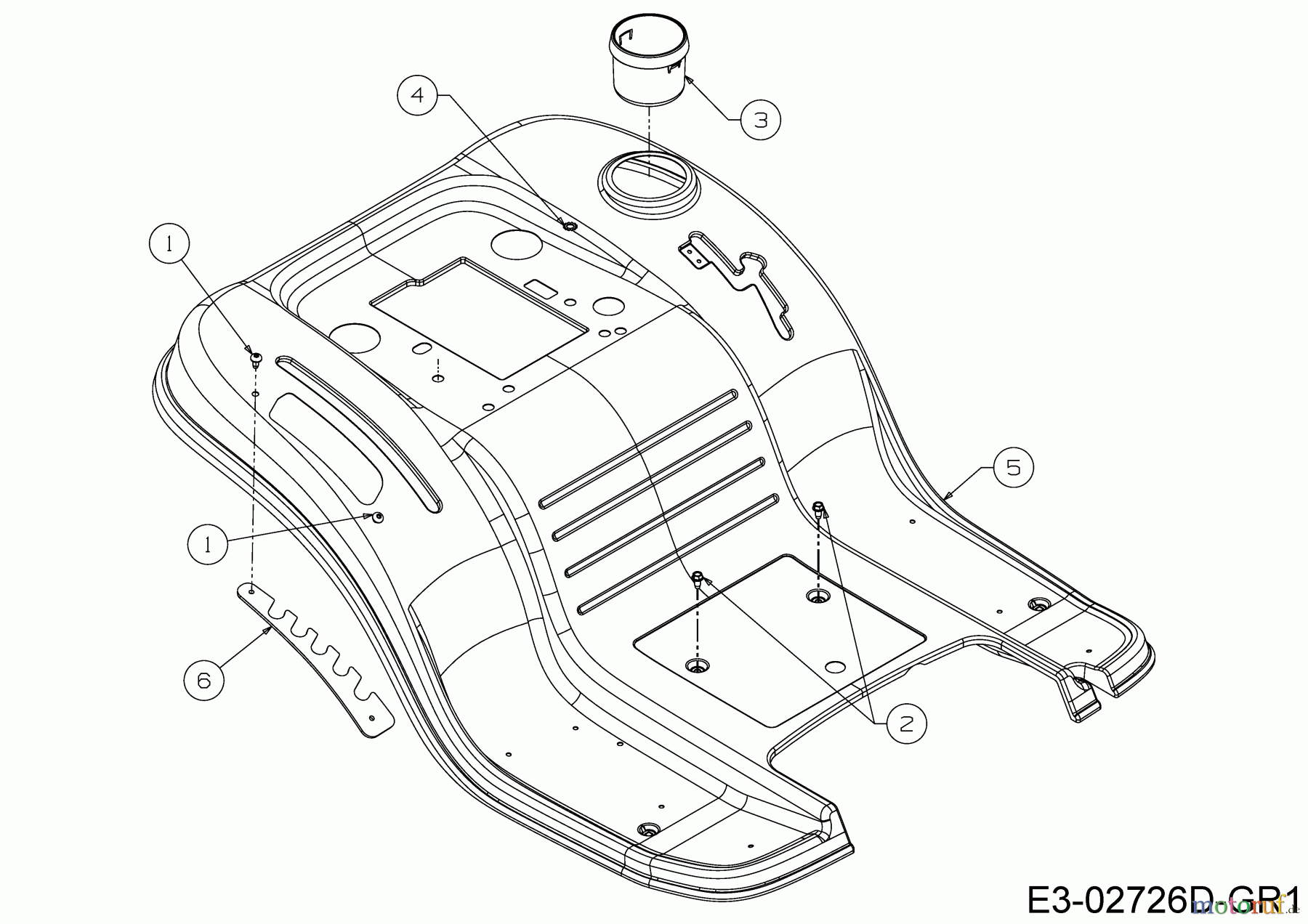 Helington Rasentraktoren H 96 H 13A879KG686 (2020) Sitzwanne