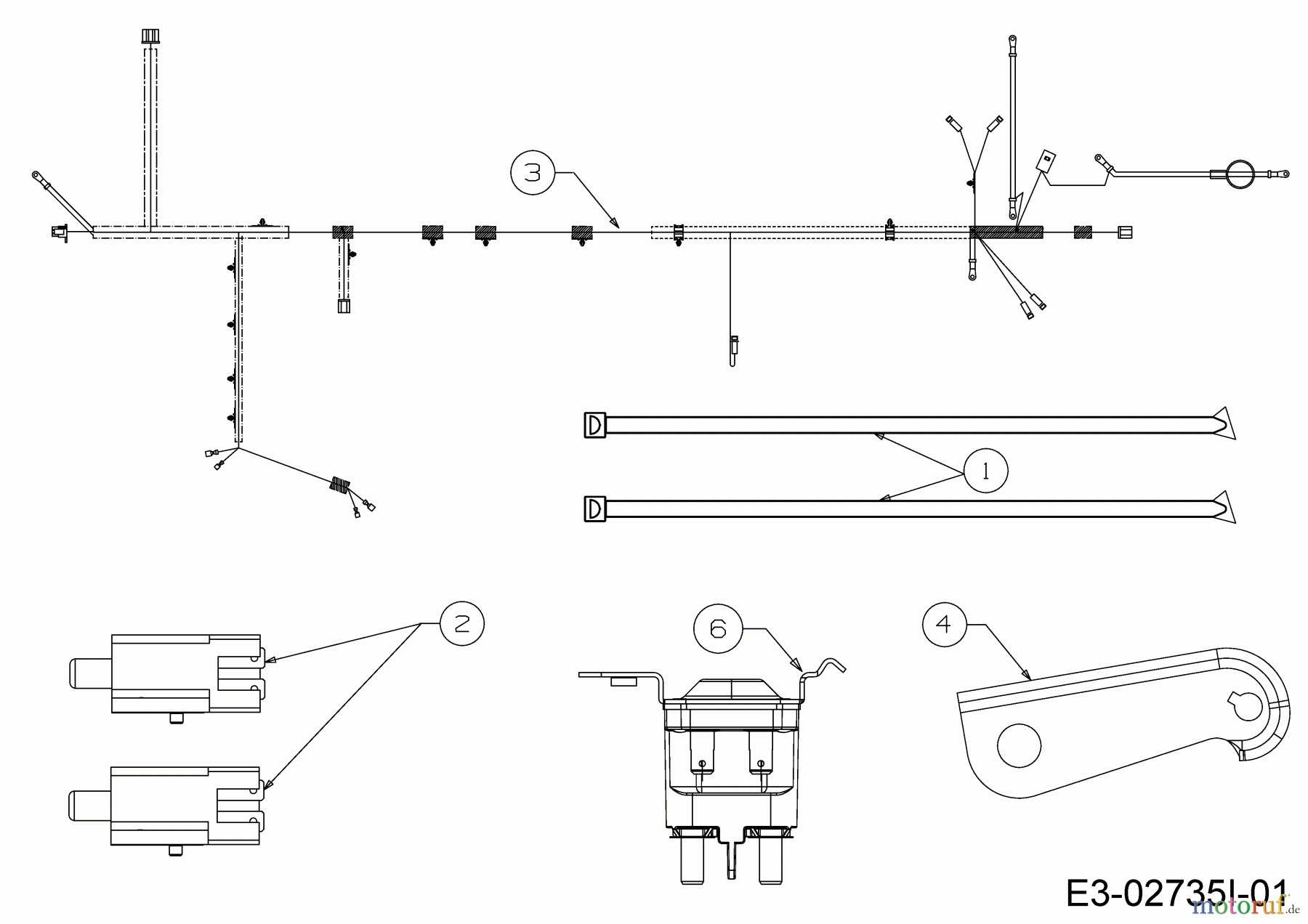 Helington Rasentraktoren H 96 H 13A879KG686 (2020) Elektroteile