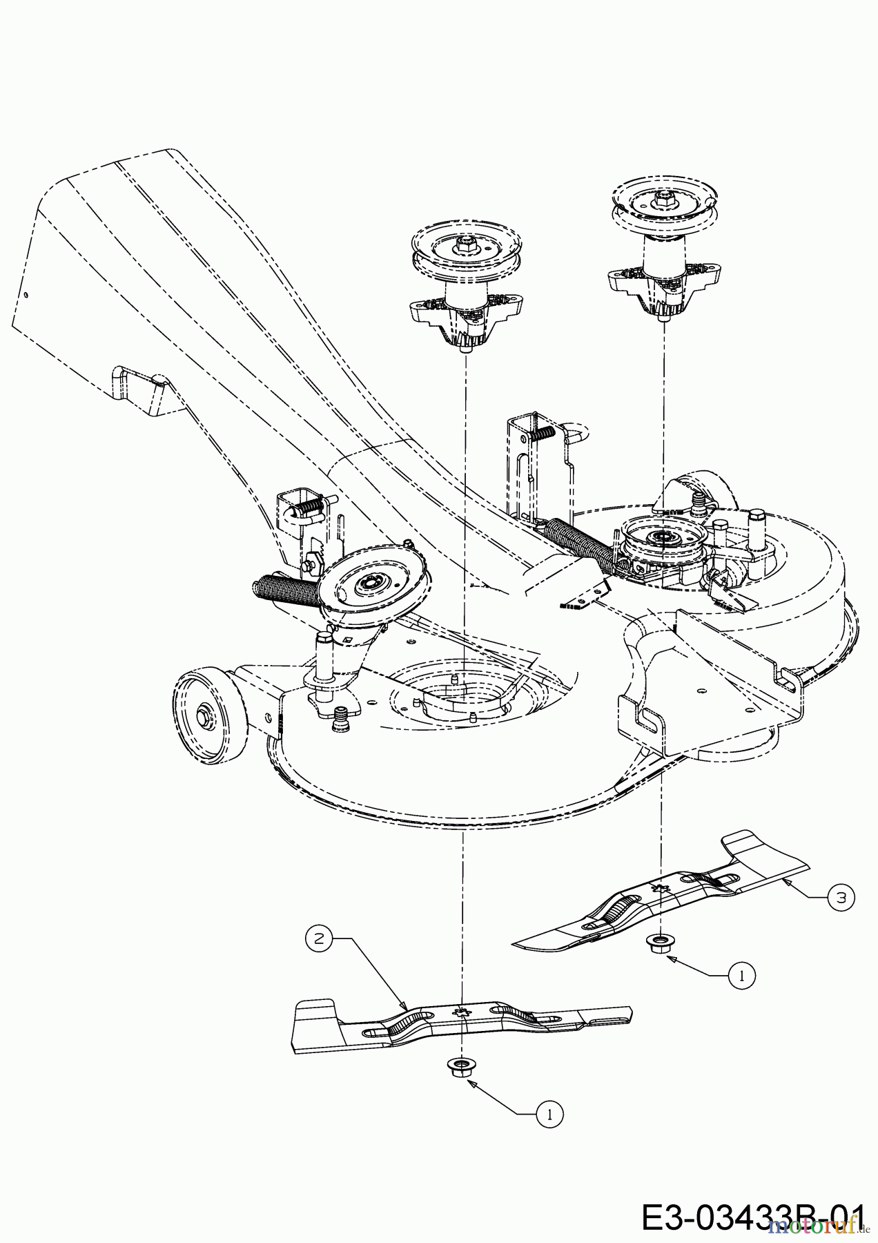 Helington Rasentraktoren H 92 H 13A871KE686 (2020) Messer