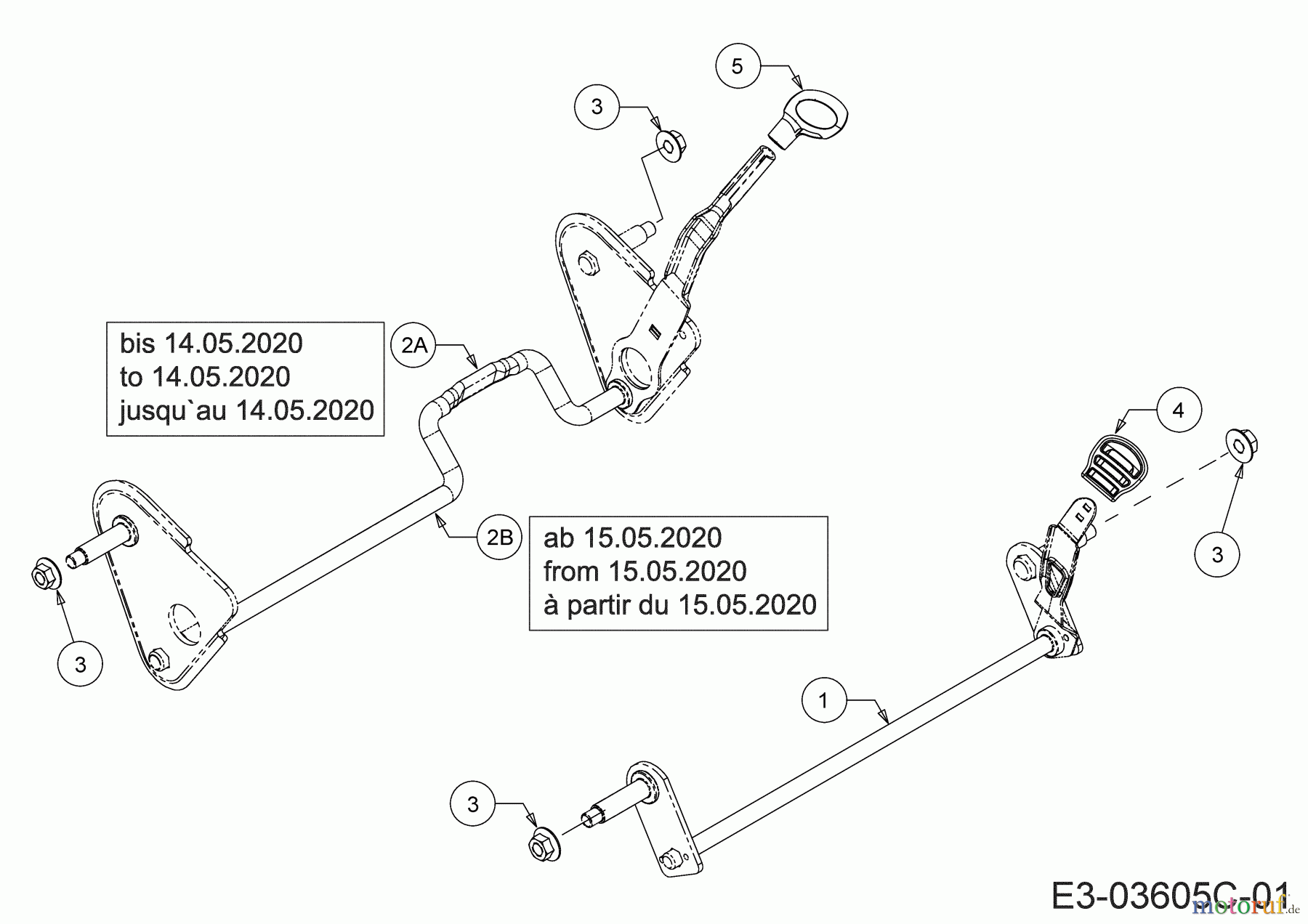 Black-Line Motormäher mit Antrieb BL 3546 S 12C-TF5B683 (2020) Achsen, Höhenverstellung