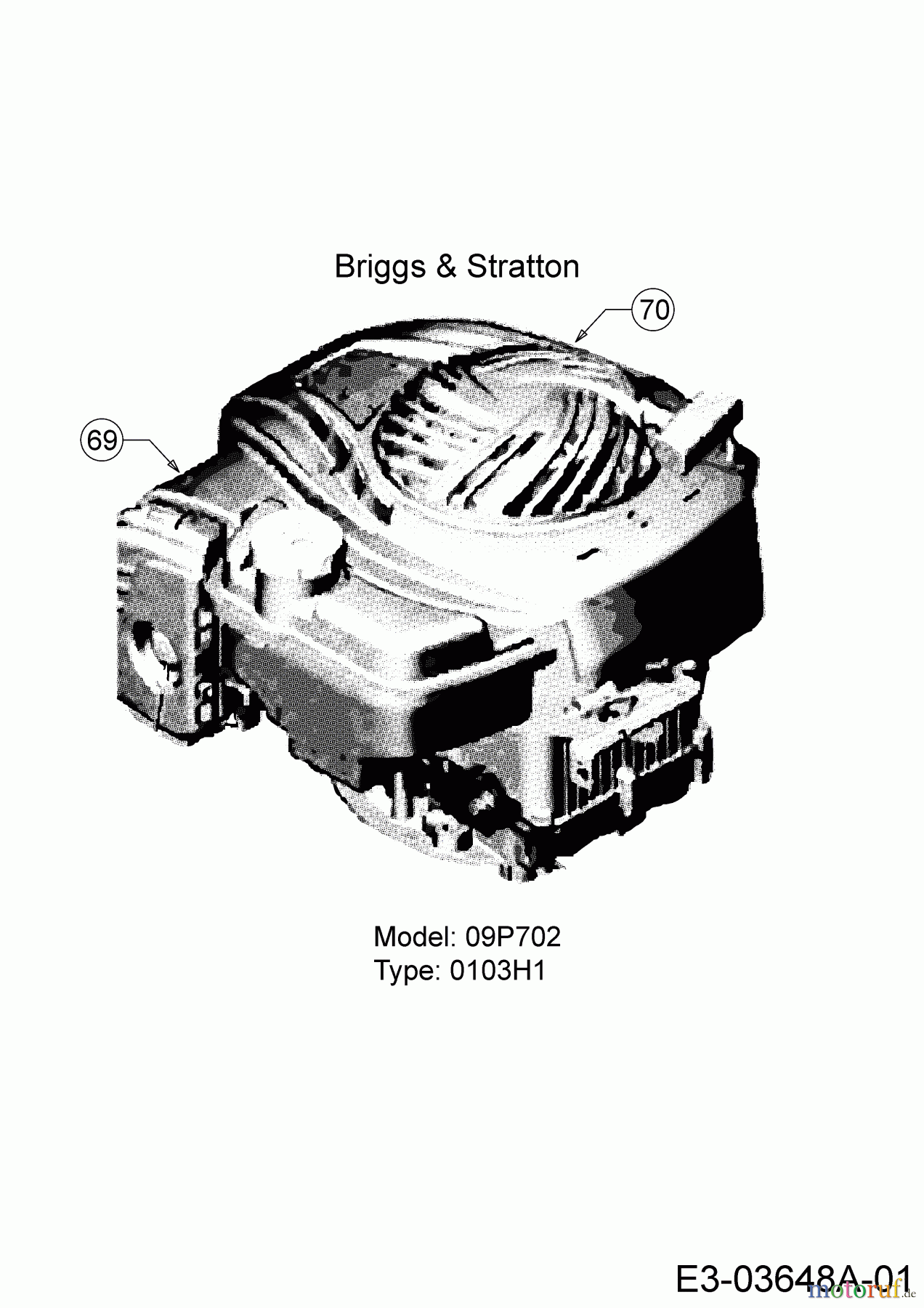 Mr.Gardener Motormäher mit Antrieb HW 46 BA 12B-TN5E629 (2019) Motor Briggs & Stratton