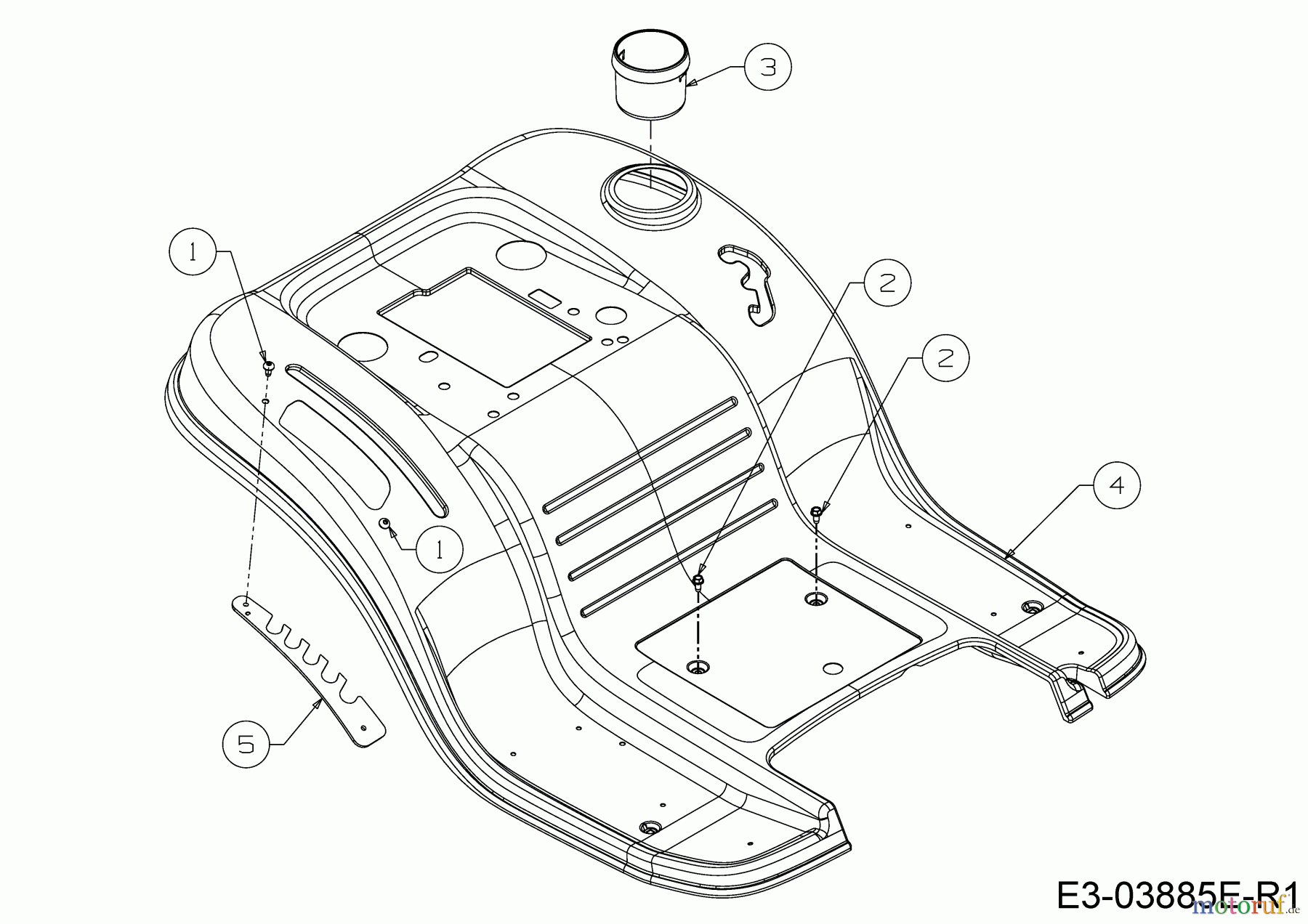 MTD Rasentraktoren Smart RC 125 13IH76KC600 (2020) Sitzwanne