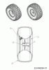 MTD Optima LN 165 H 13IN71KN678 (2019) Ersatzteile Räder vorne 15x6