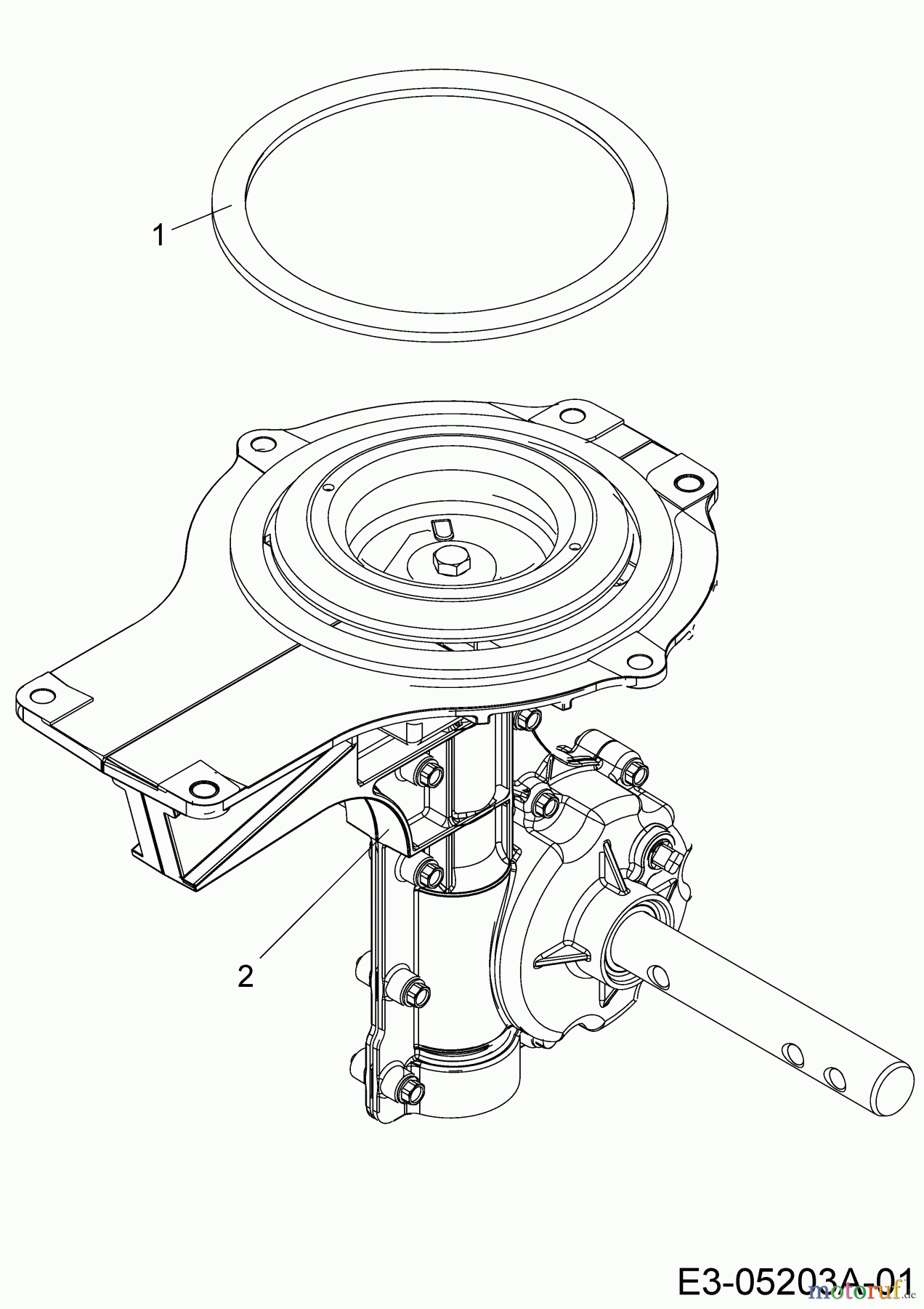 MTD Motorhacken T/245 21D-25MC678 (2019) Getriebe