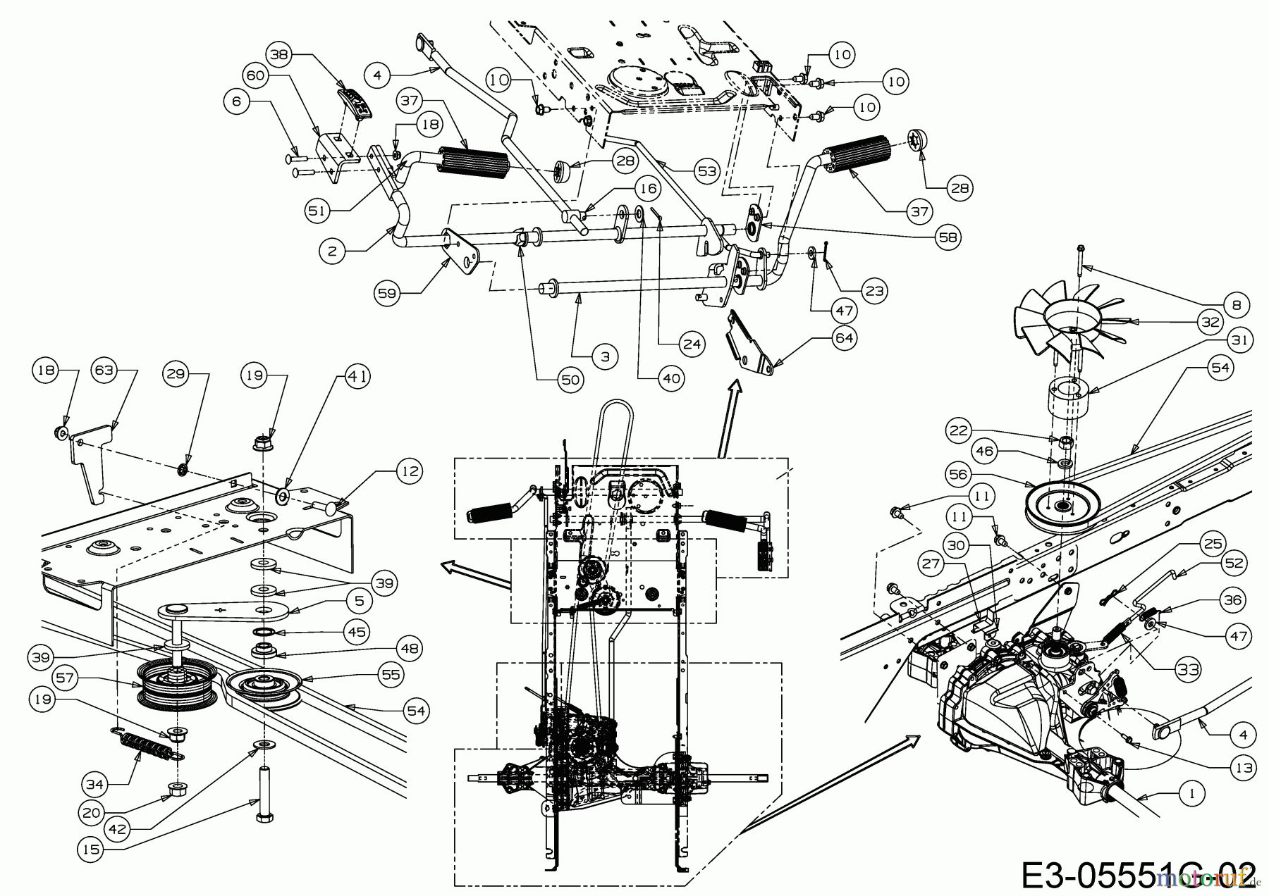 MTD Rasentraktoren Optima LN 165 H 13IN71KN678 (2019) Hydrostat, Keilriemen, Pedale