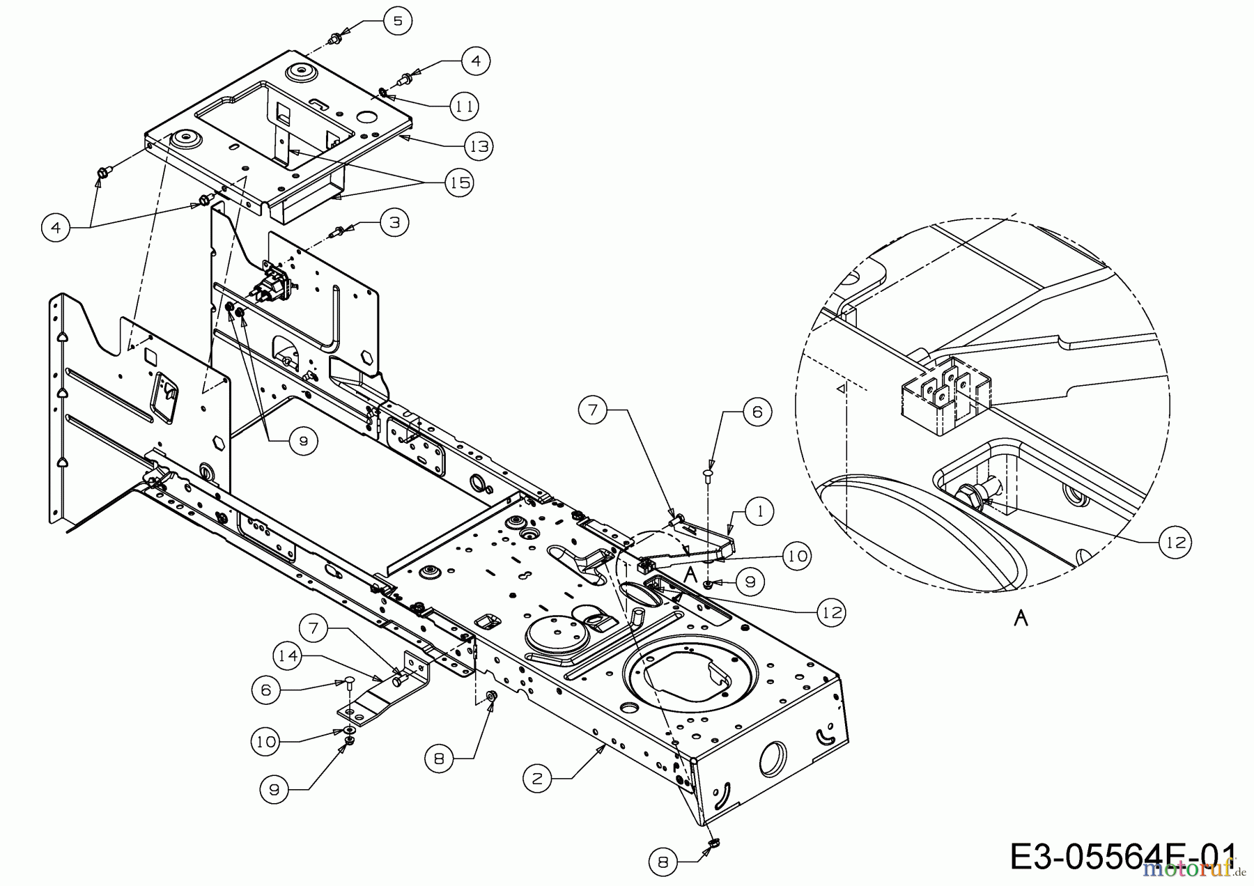 MTD Rasentraktoren Optima LN 165 H 13IN71KN678 (2019) Rahmen