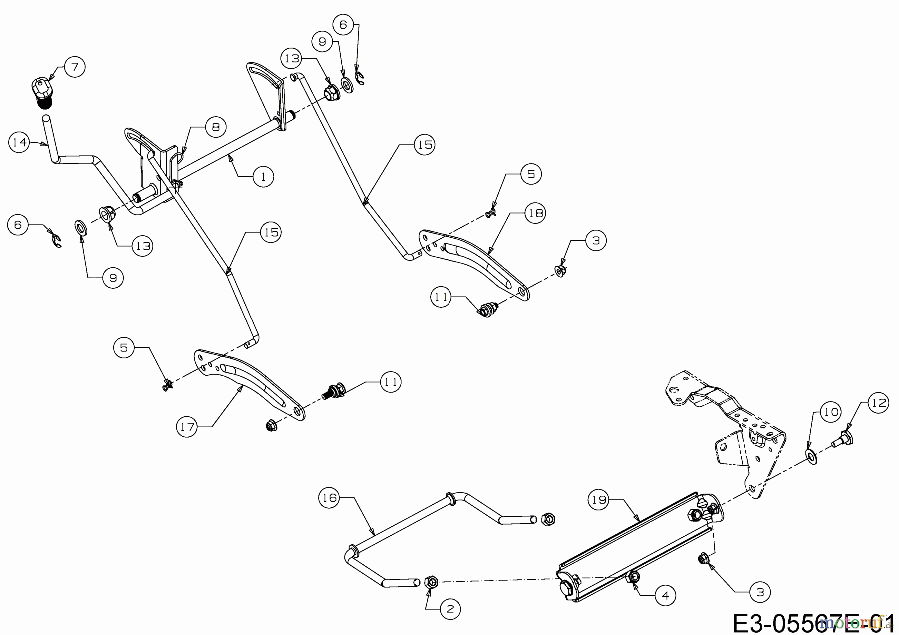 Helington Rasentraktoren H 92 H 13A871KE686 (2020) Mähwerksaushebung