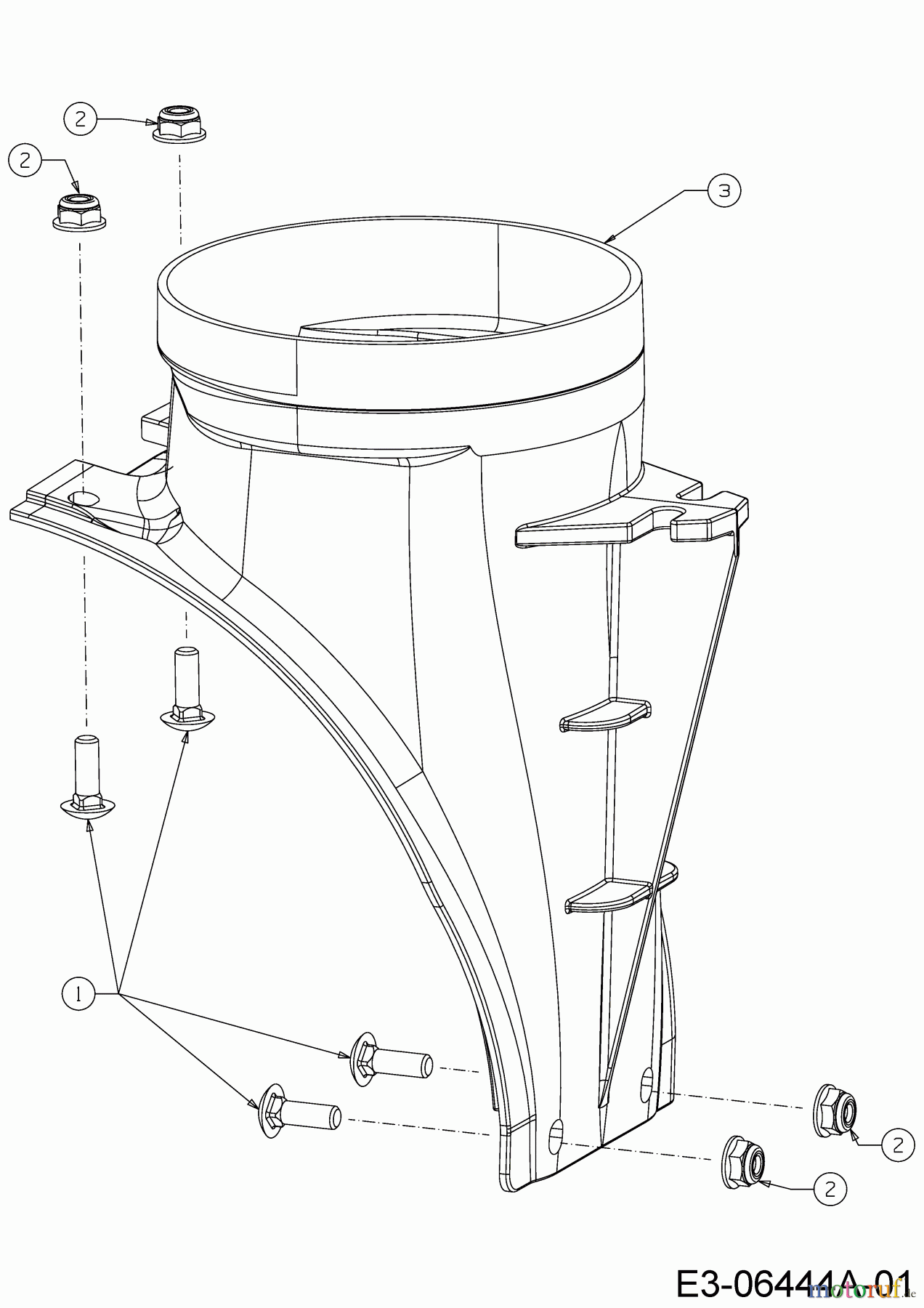 MTD Schneefräsen Optima ME 76 31BY5ET5678 (2021) Adapter für Auswurfschacht