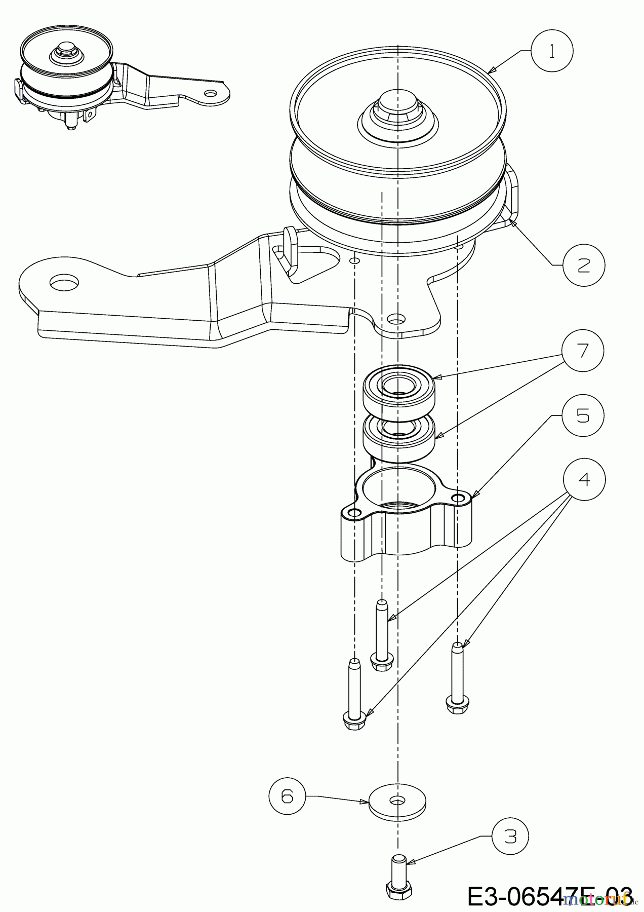 MTD Rasentraktoren BE 96 T 13IH76KF648 (2019) Variator