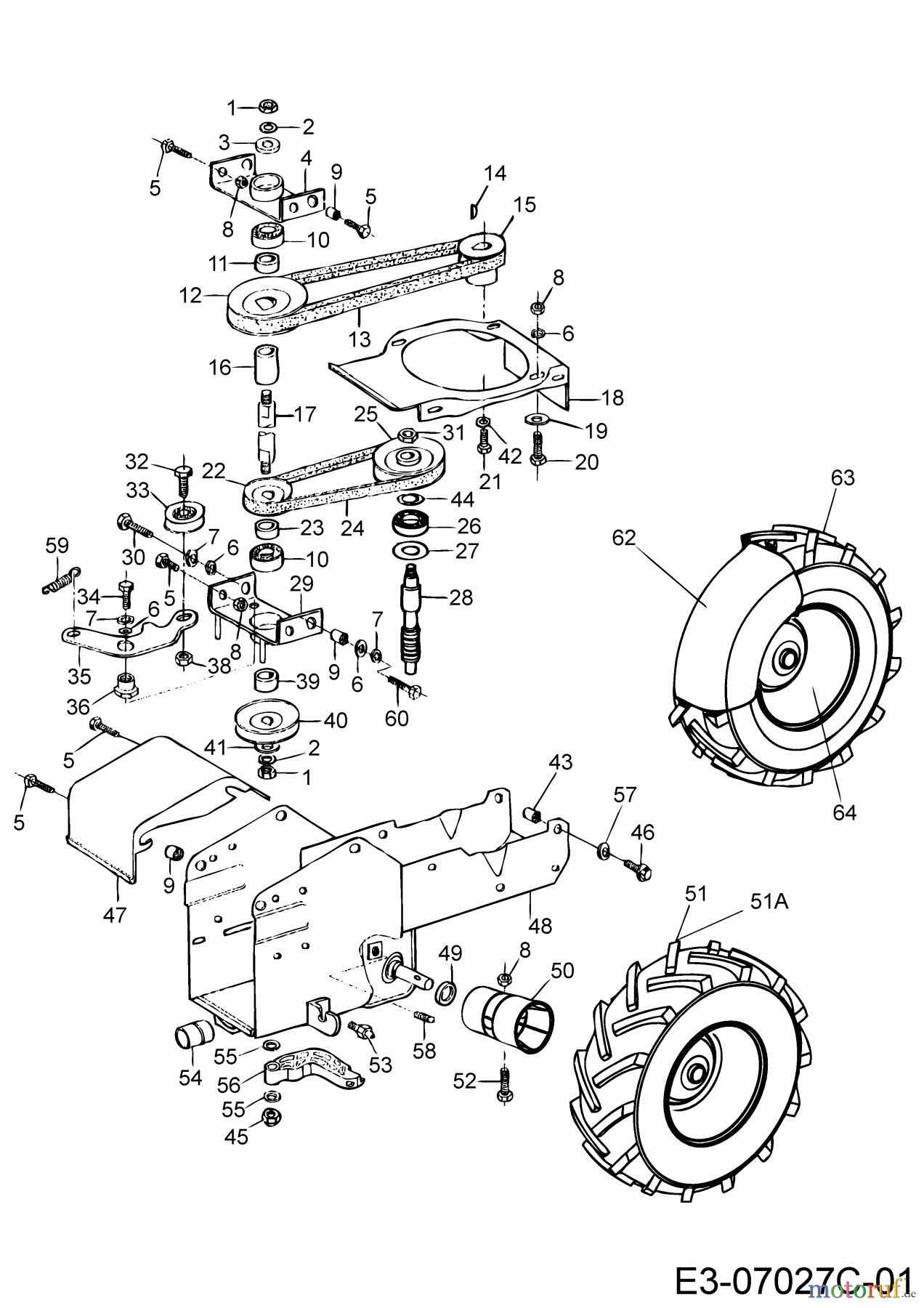 MTD Balkenmäher BM 87-35 25A-FM5B678 (2020) Fahrantrieb, Mähantrieb