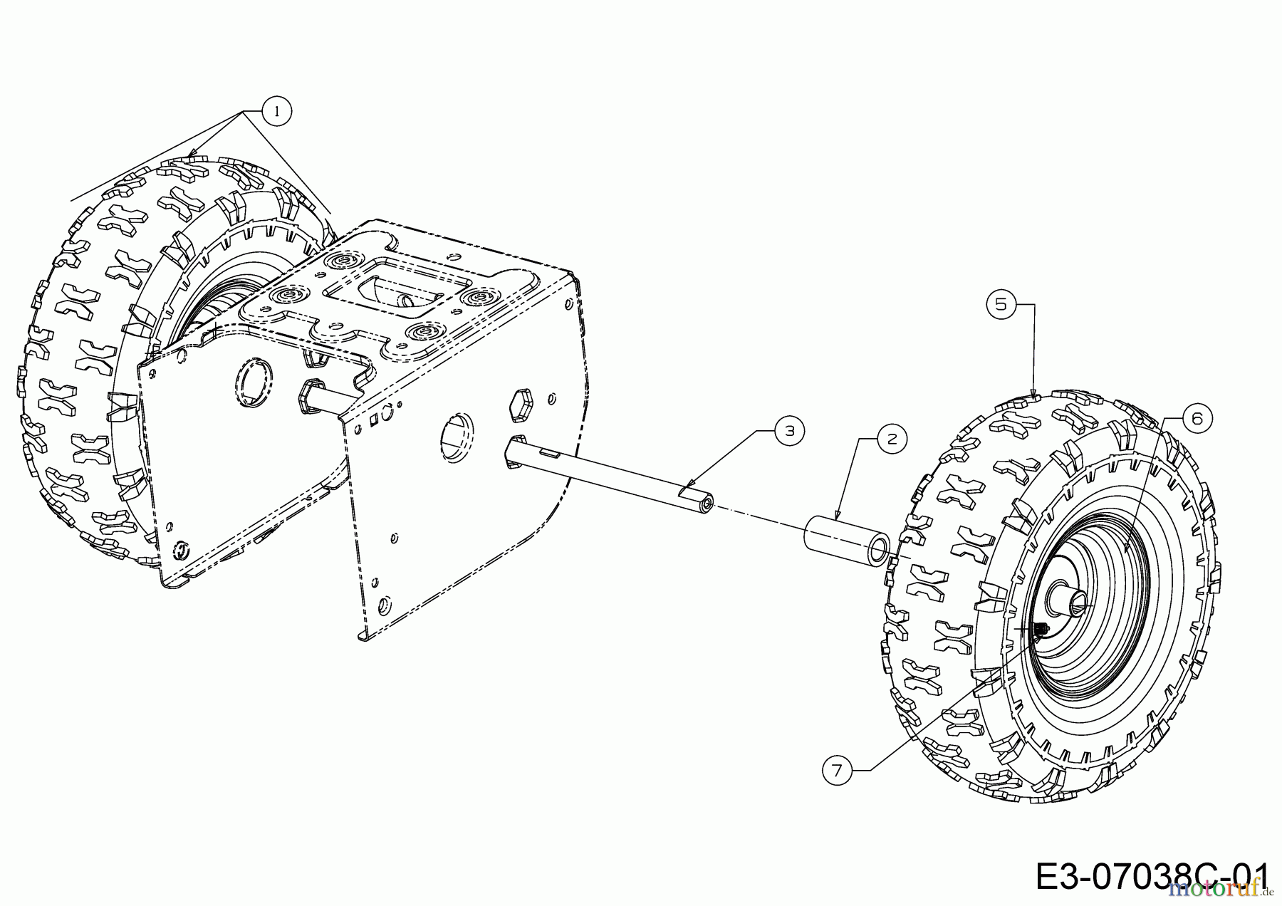 MTD Schneefräsen M 61 31A-6AC2678 (2020) Räder 13x4x6