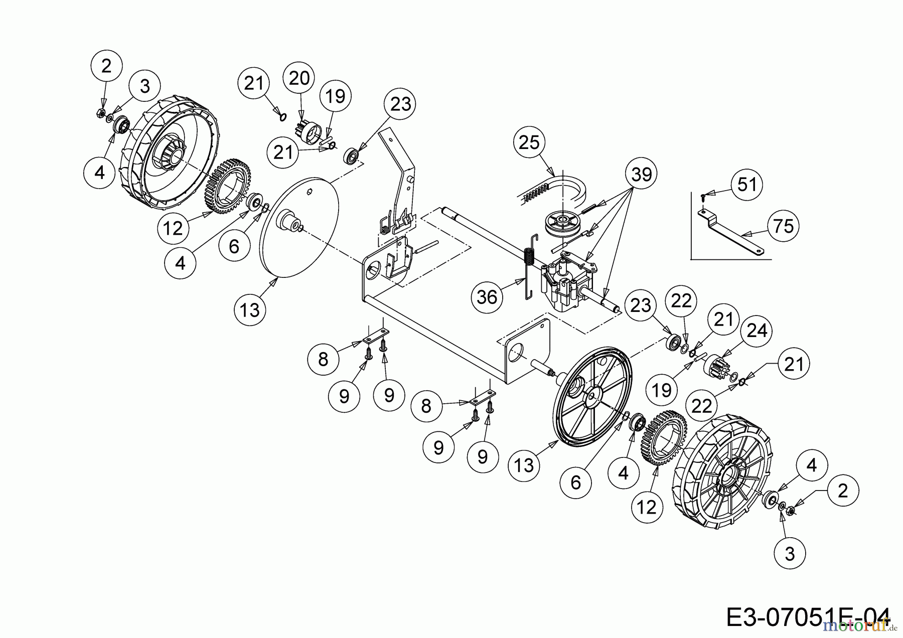 MTD Motormäher mit Antrieb Smart 395 SPO 12CBB1SJ600 (2020) Fahrantrieb