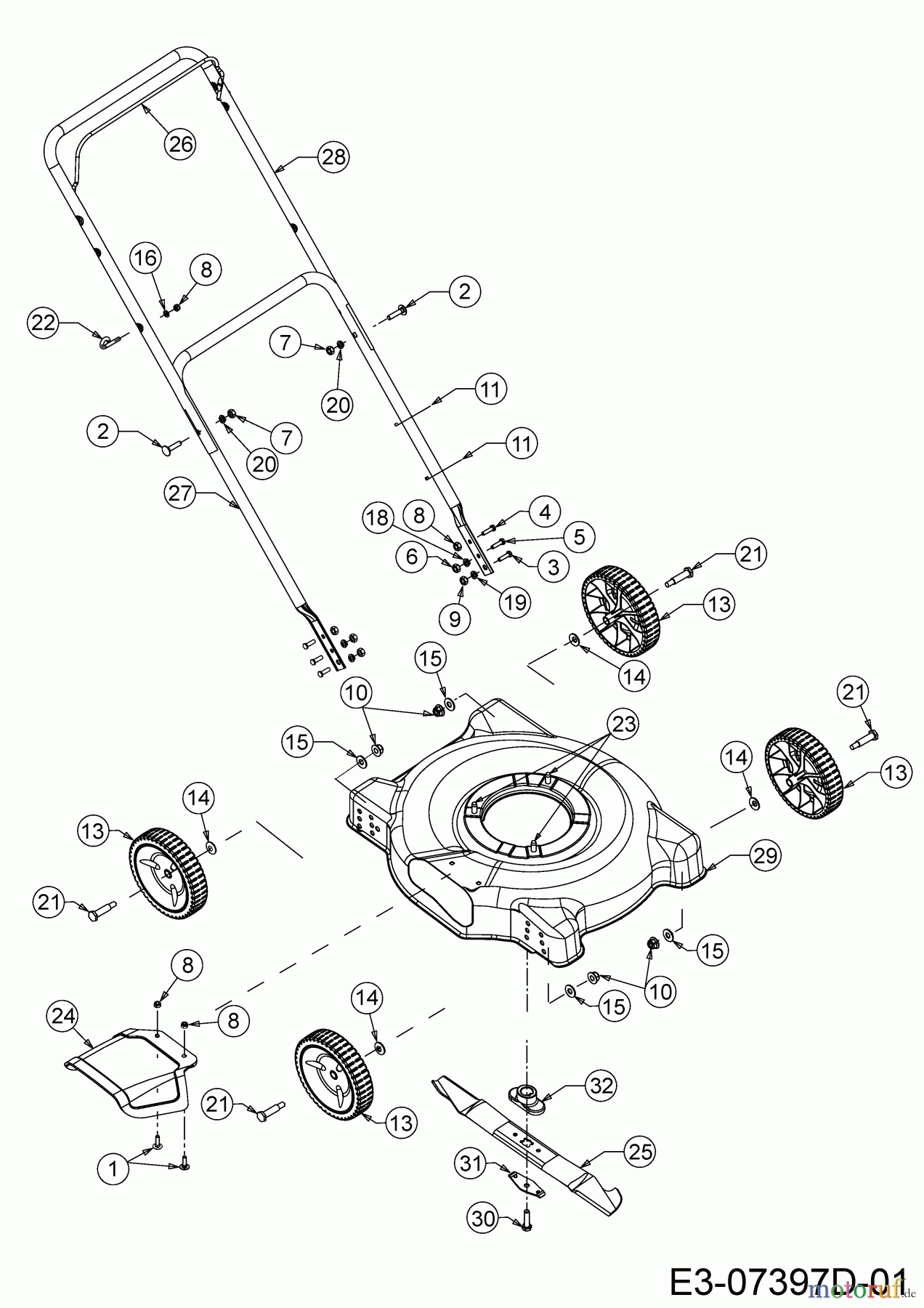 MTD Motormäher Smart 51 BO 11B-02SH600 (2020) Grundgerät