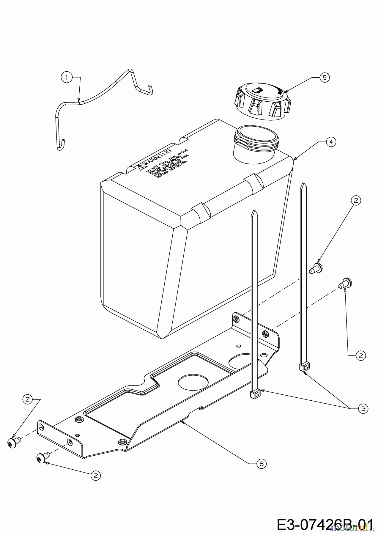 Helington Rasentraktoren H 96 H 13A879KG686 (2020) Tank