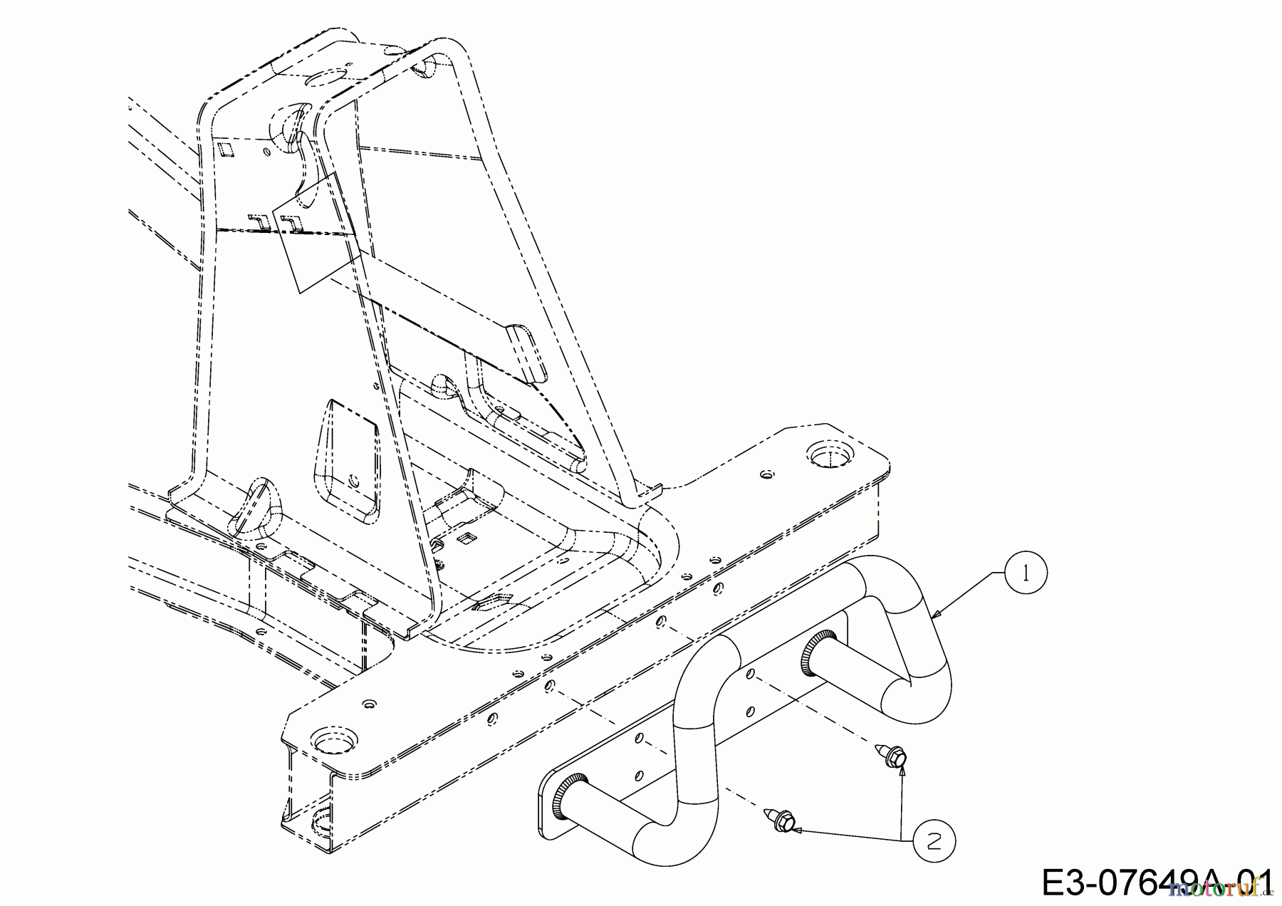 Bricolage Rasentraktoren INV R10576 LB 13AC26JD648 (2020) Stoßstange