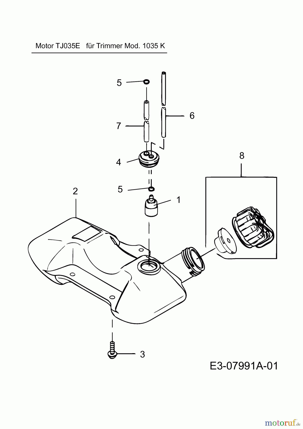 MTD Motorsensen 1035 K 41AD7U8B678 (2017) Tank