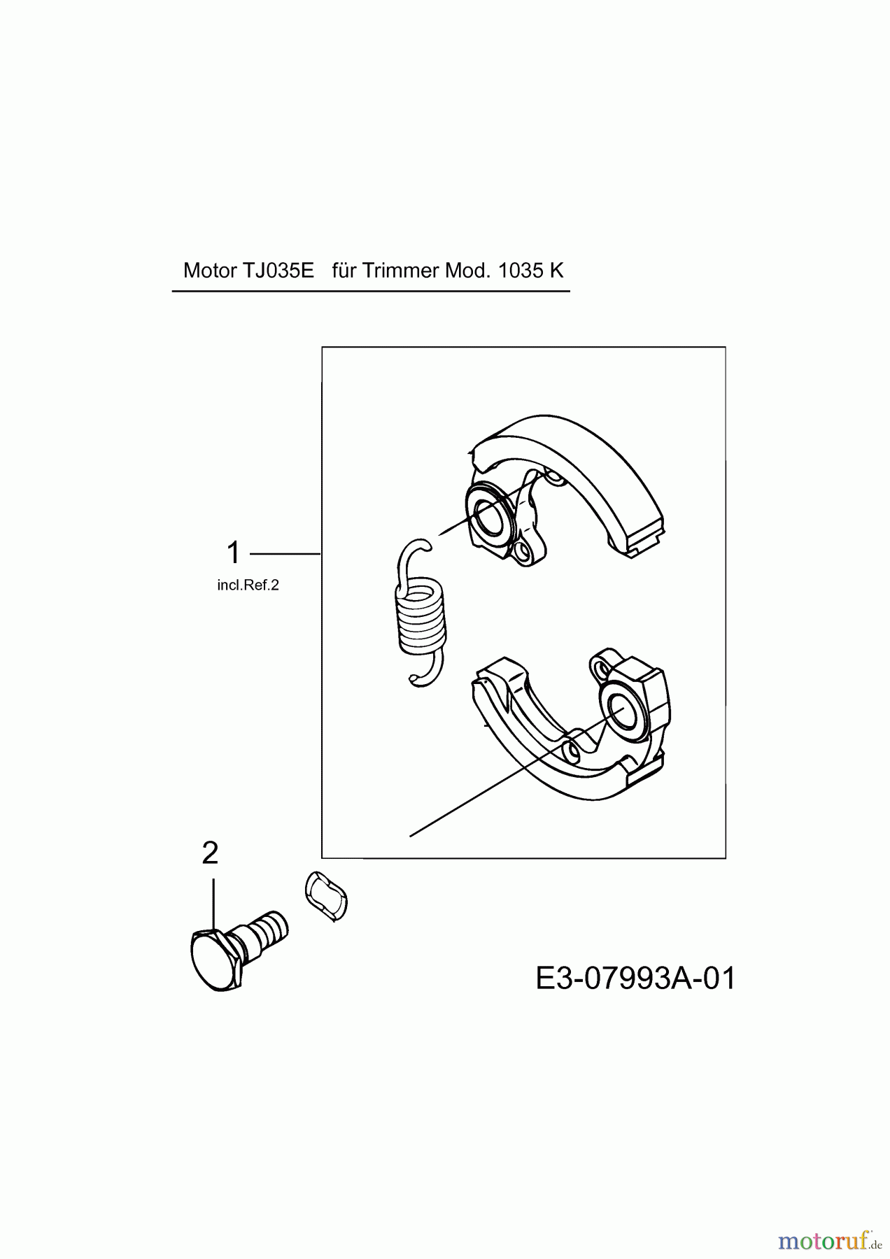 MTD Motorsensen 1035 K 41AD7U8B678 (2018) Kupplung