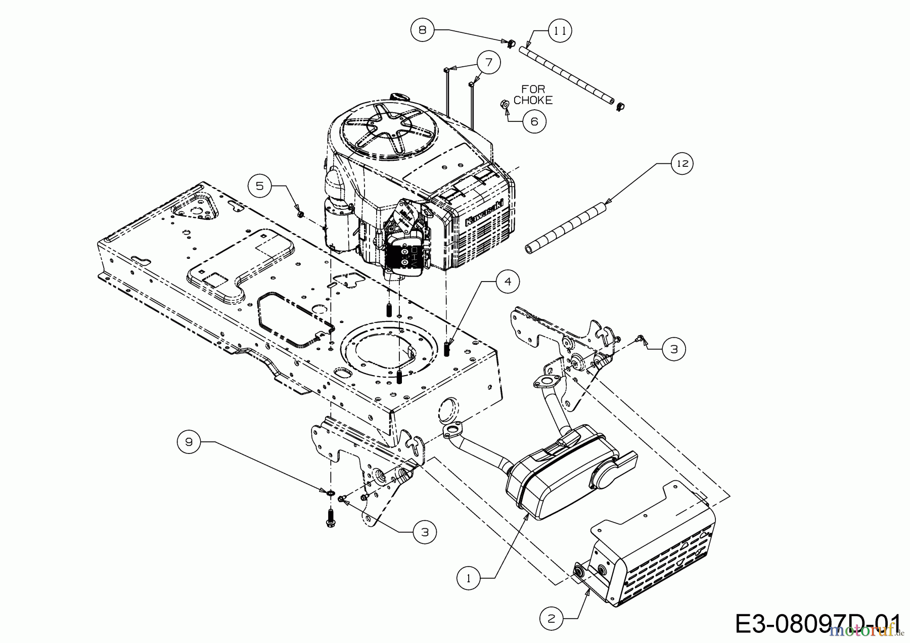 Helington Rasentraktoren H 105 HK 13AG71KN686 (2019) Motorzubehör
