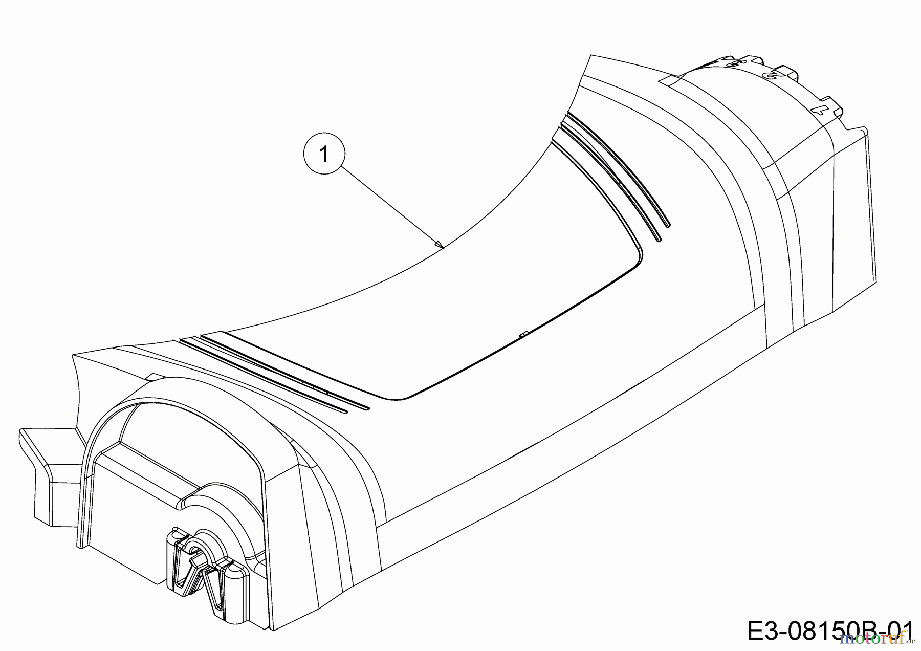 MTD Motormäher mit Antrieb Smart 53 SPBS 12B-PY5L600 (2019) Abdeckung Vorderachse