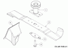 Mr.Gardener HW 46 BA 12B-TN5E629 (2019) Ersatzteile Messer, Messeraufnahme, Mulchstopfen