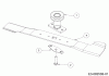 MTD DL 53 SP 12A-PAS4677 (2018) Ersatzteile Messer, Messeraufnahme