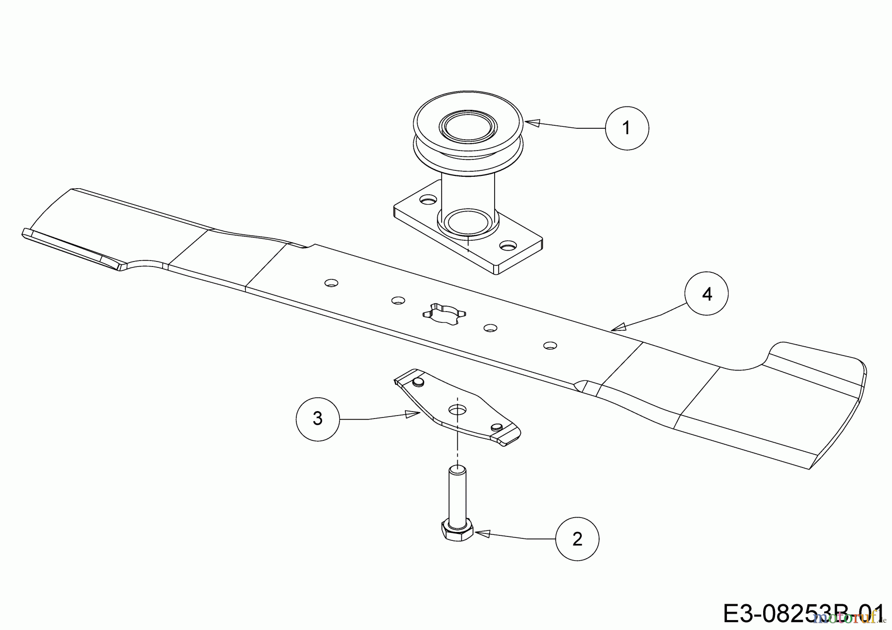 MTD Motormäher mit Antrieb DL 53 SP 12A-PAS4677 (2018) Messer, Messeraufnahme