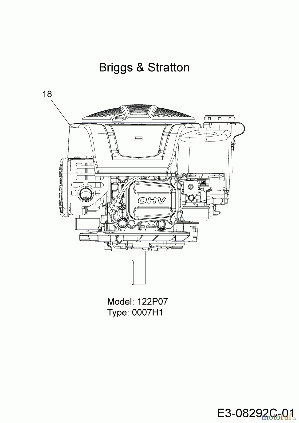 Cmi Rasentraktoren 60 SDE 13A326JC620 (2019) Motor B&S