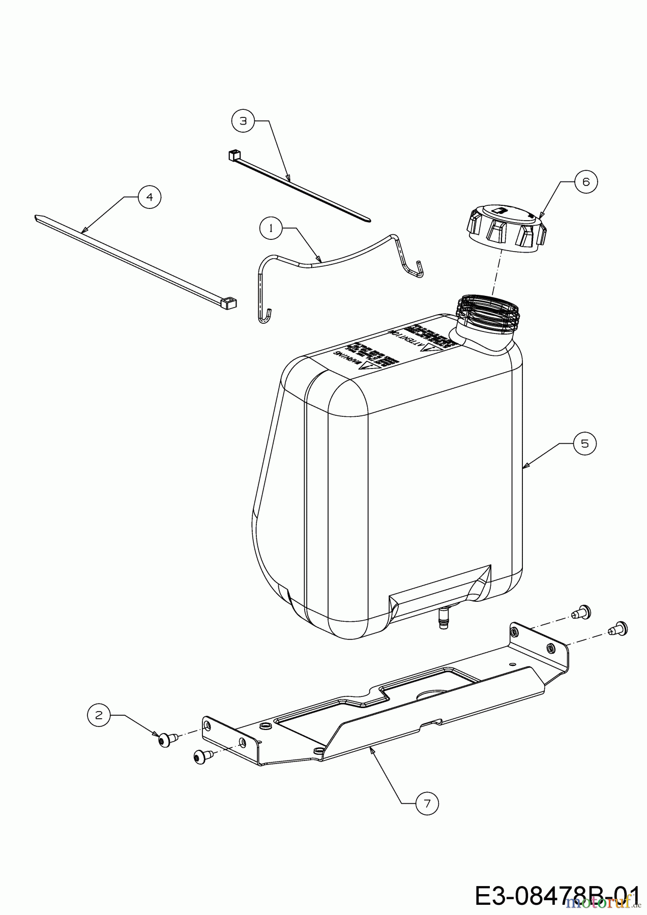  MTD Rasentraktoren 420/38 13A2765F308  (2018) Batteriehalter, Tank
