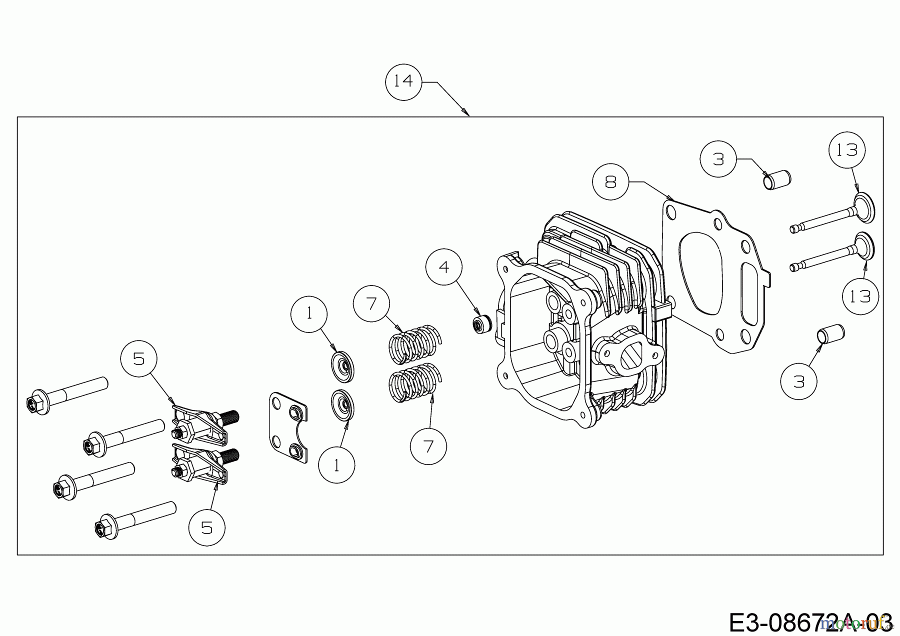 MTD-Motoren Vertikal 5T65RHA 752Z5T65RHA (2019) Zylinderkopf