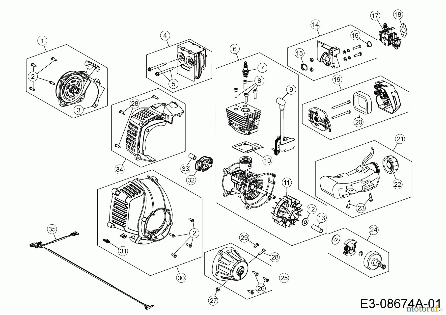 MTD Motorsensen 827 M 41AD7VBJ678 (2018) Motor