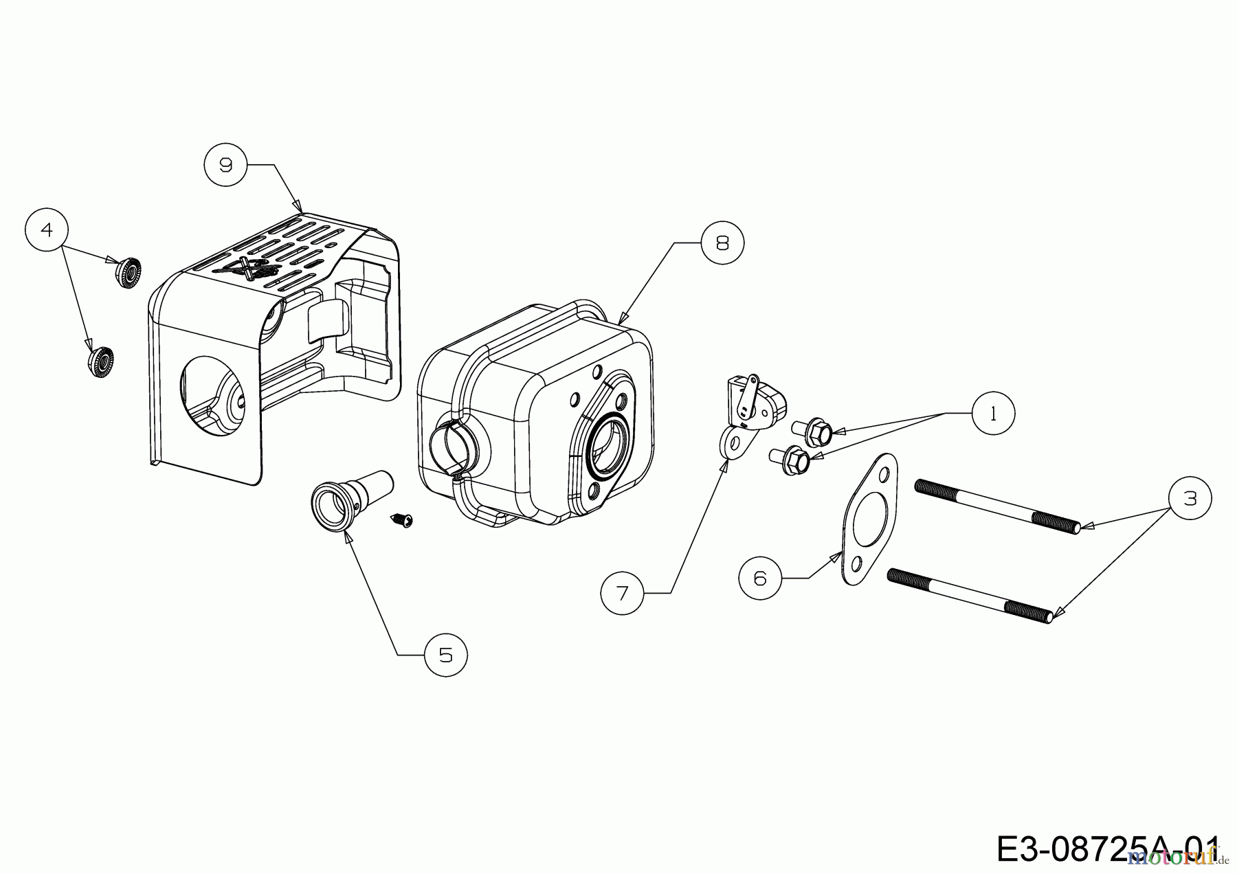 MTD-Motoren Vertikal 5X70RH 752Z5X70RH (2019) Auspuff