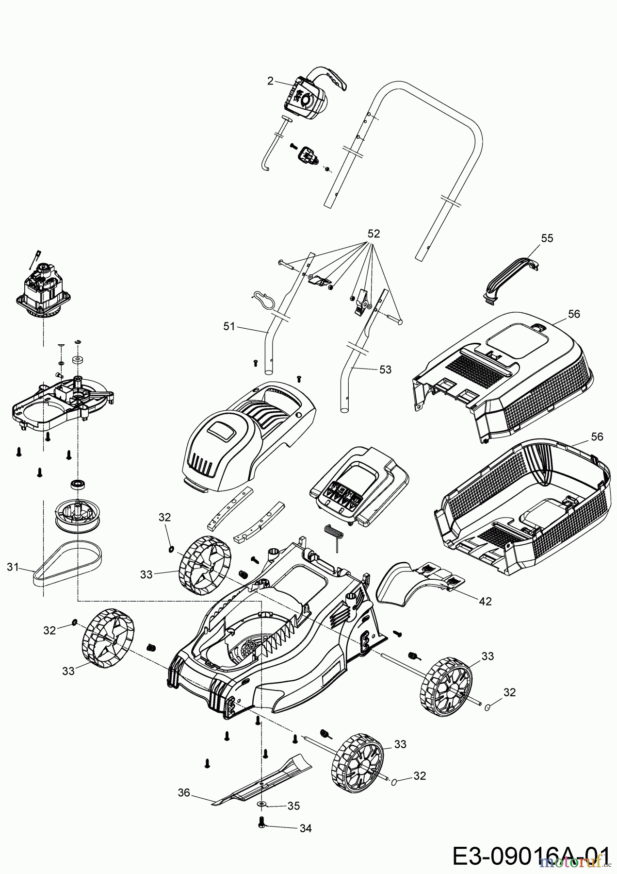 MTD Elektromäher Smart 32 E 18AKCAD-600 (2019) Grundgerät
