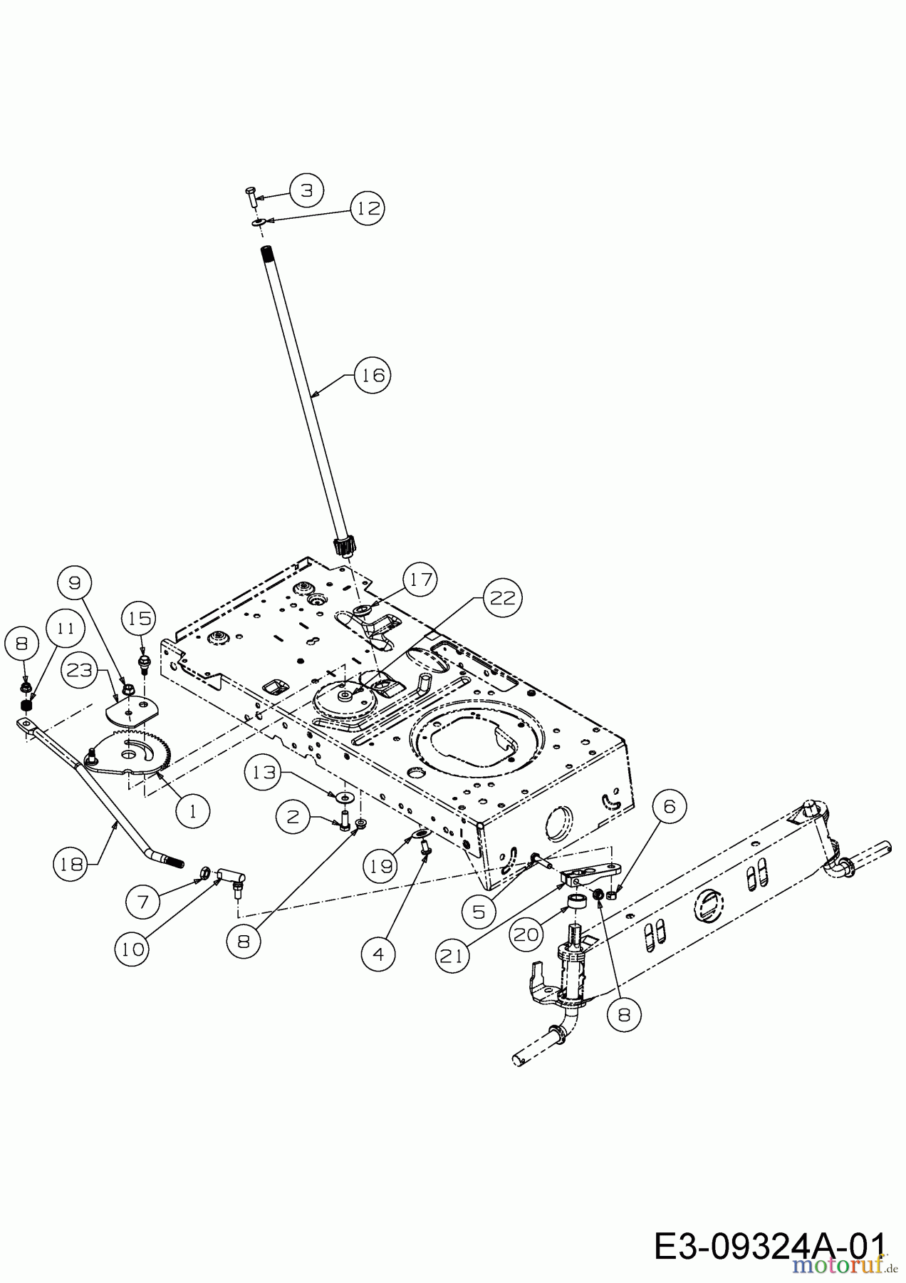 Helington Rasentraktoren H 96 H 13A879KG686 (2020) Lenkung