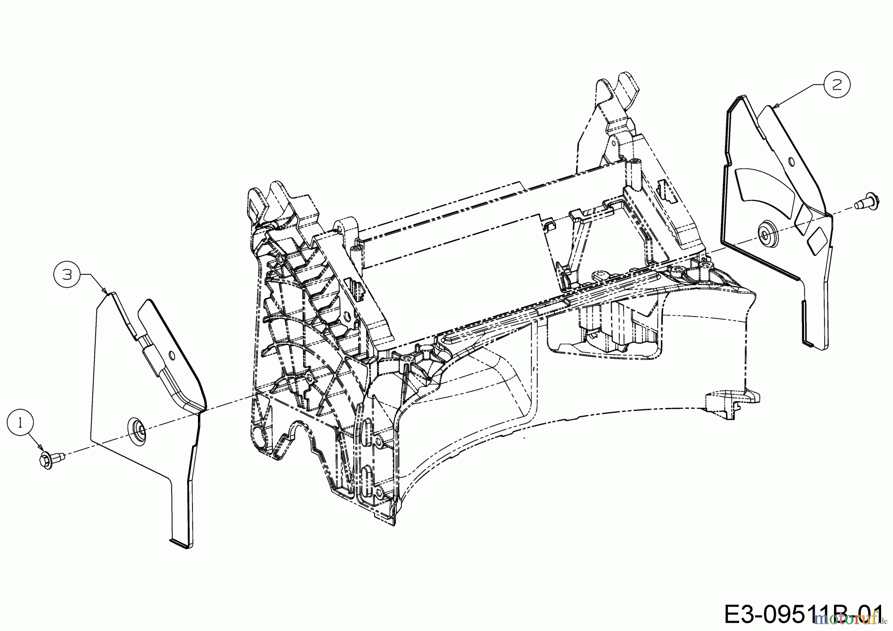 MTD Motormäher P 46 T 11D-TASJ600 (2020) Holmbracketten
