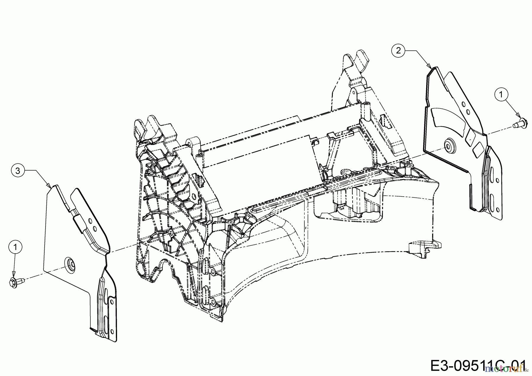 MTD Motormäher Smart 42 PO 11C-LASJ600 (2019) Holmbracketten