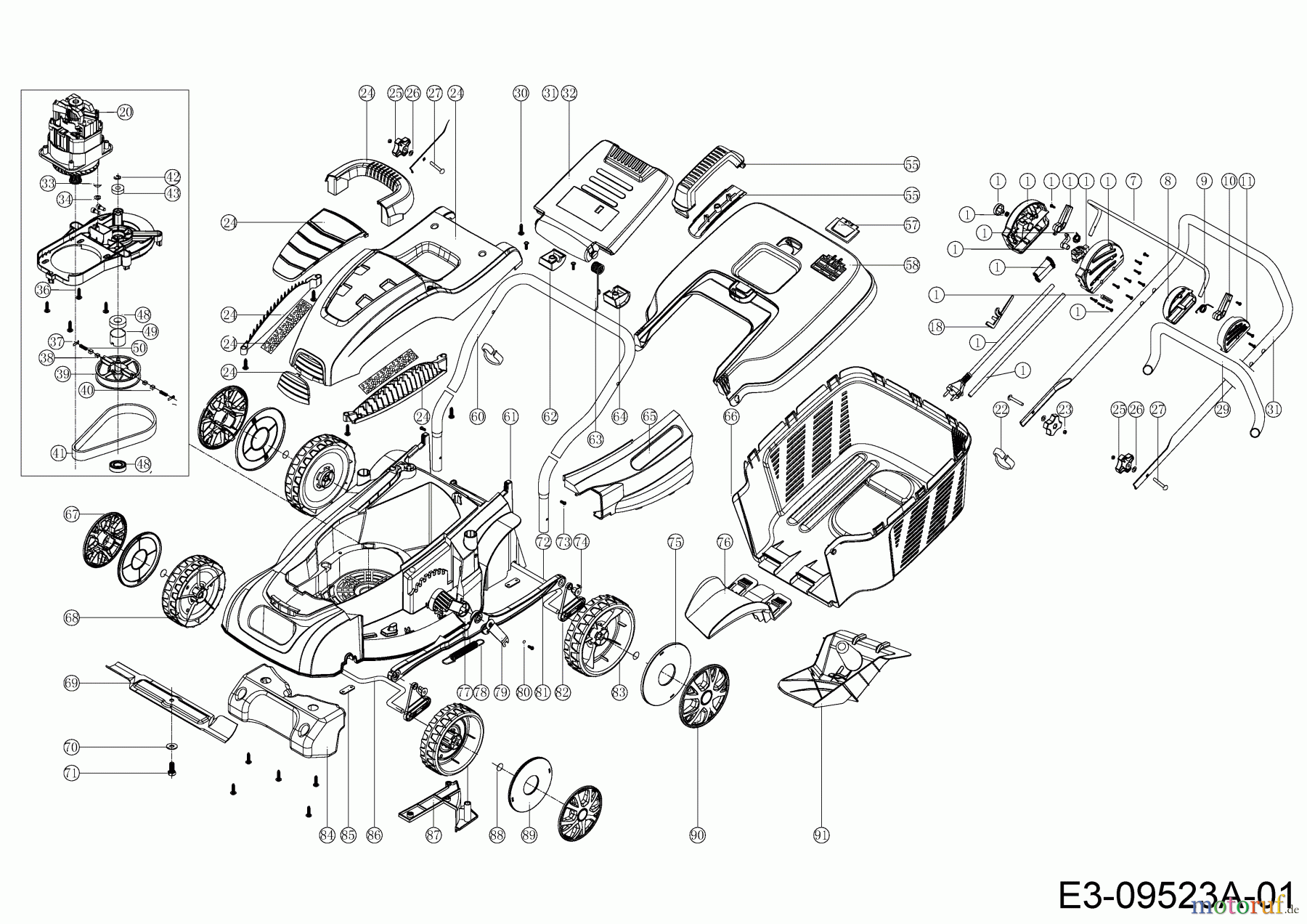 MTD Elektromäher OPTIMA 34 E 18AKEJS-600 (2020) Grundgerät