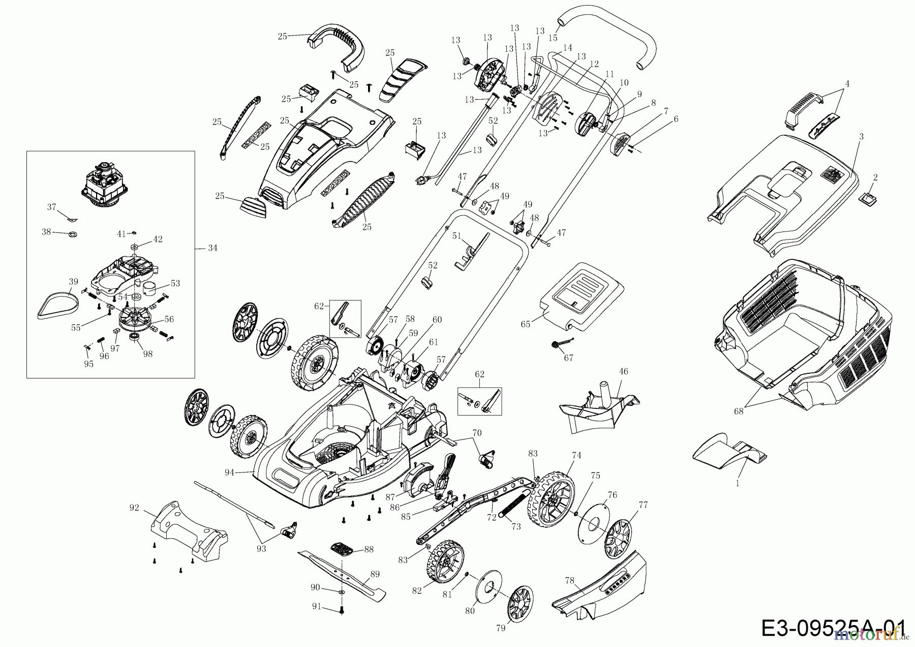 MTD Elektromäher OPTIMA 42 E 18AKPJL-600 (2020) Grundgerät