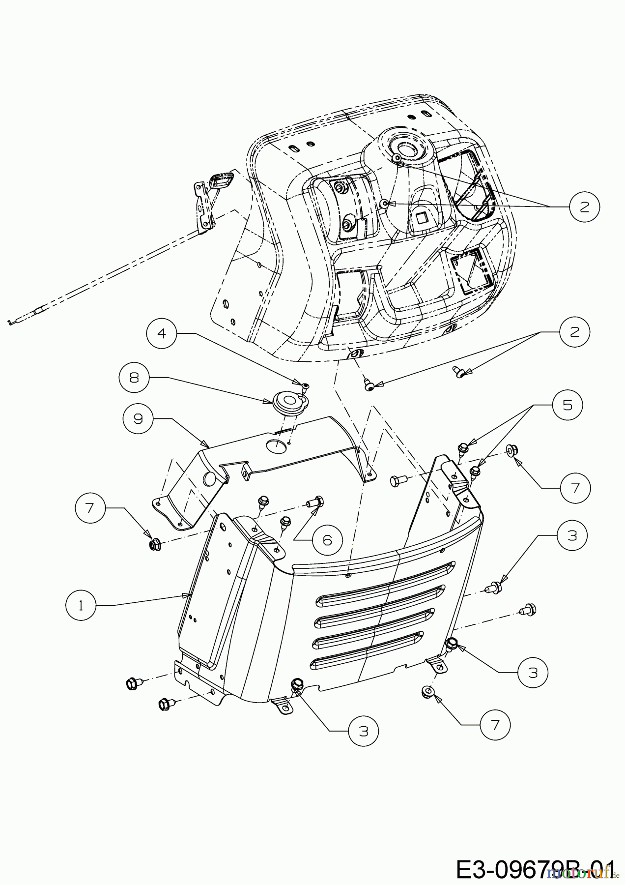 Helington Rasentraktoren H 92 H 13A871KE686 (2020) Armaturenbrett